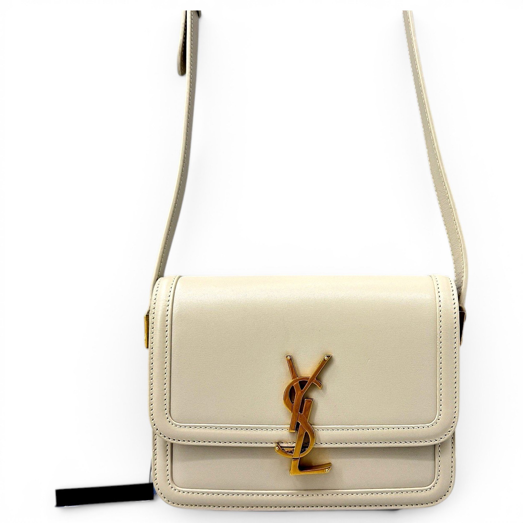 Solférino leather handbag