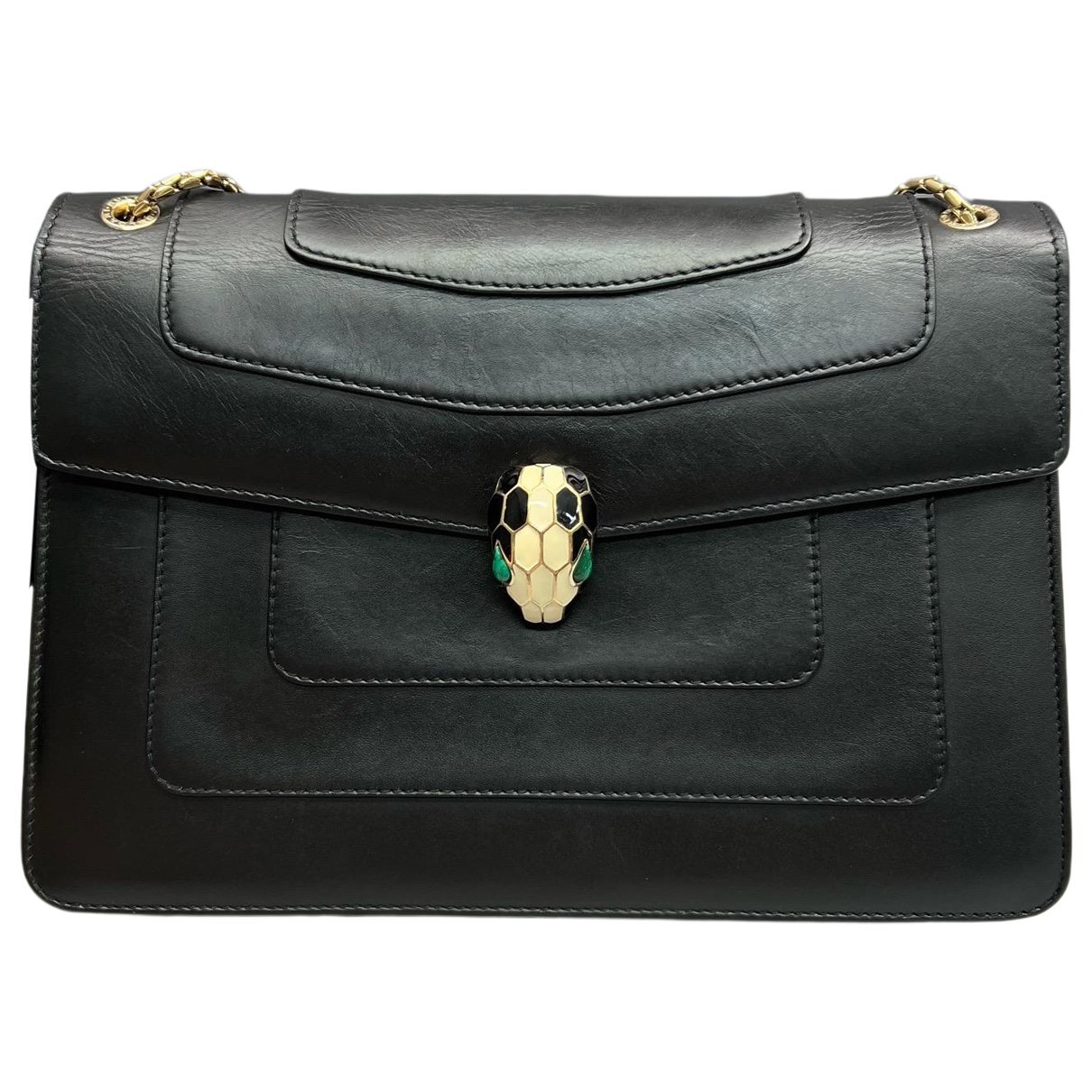 Bvlgari Serpenti leather handbag