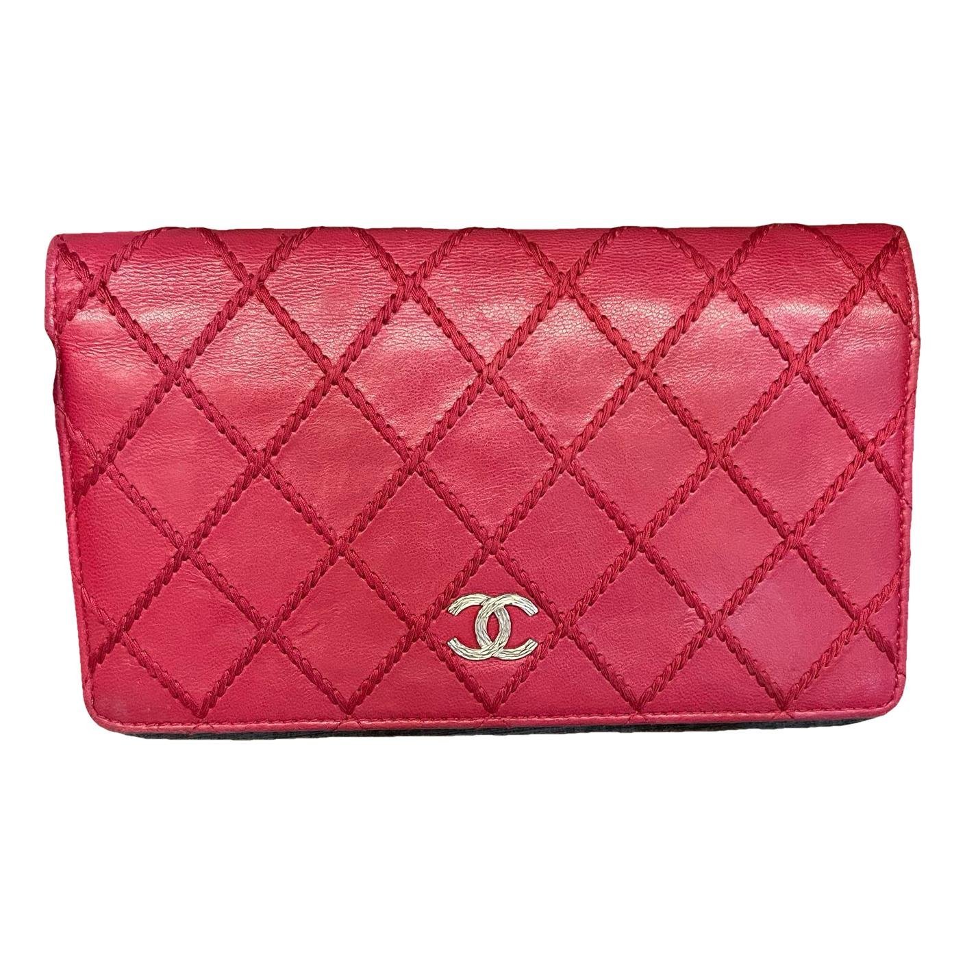 Leather clutch bag