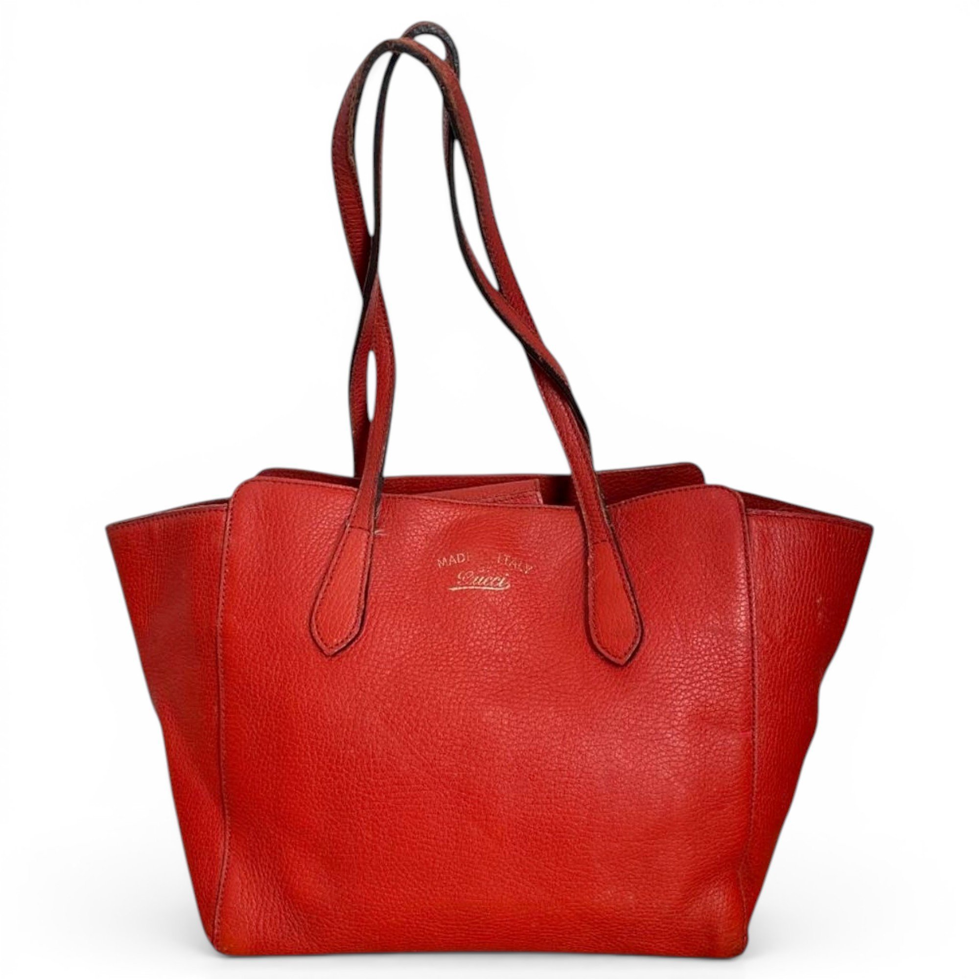 Swing leather tote