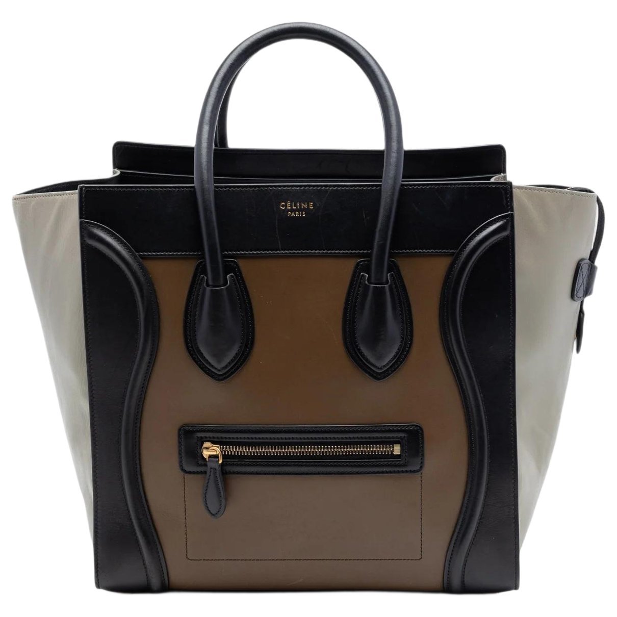 Luggage leather tote