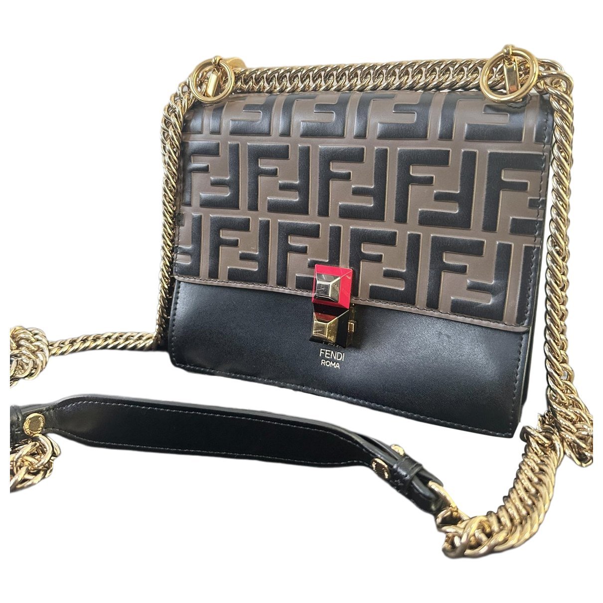 Kan I leather crossbody bag