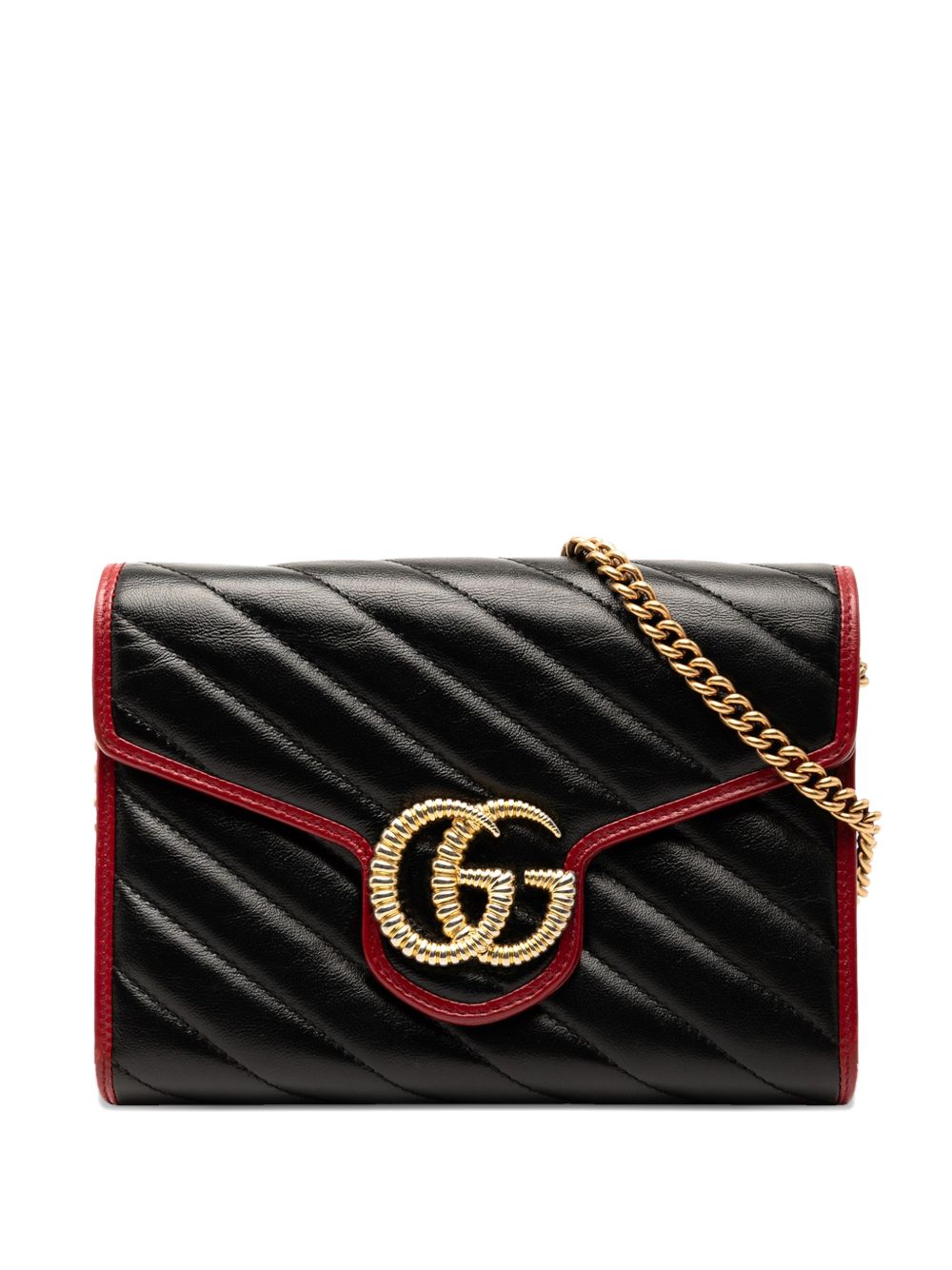 2016-2025 GG Marmont Matelasse Leather Torchon Wallet On Chain crossbody bag