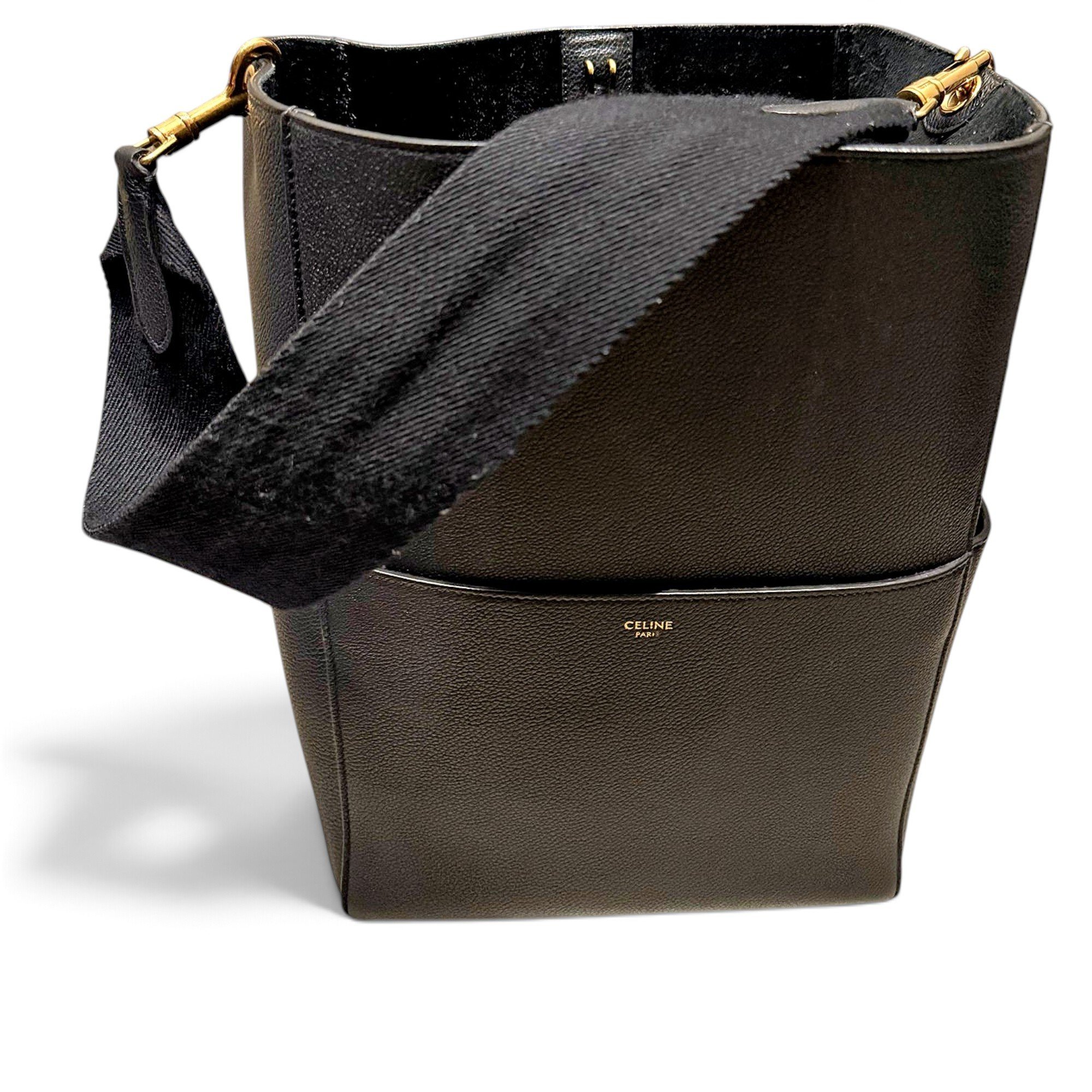 Seau Sangle leather handbag