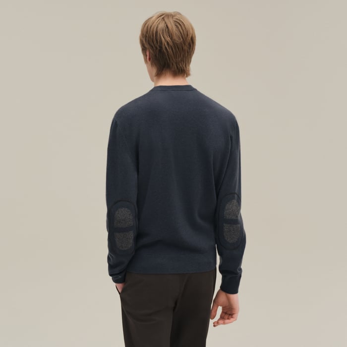 Ardoise Cashmere "Maillon Chaine d'Ancre" Crewneck Sweater