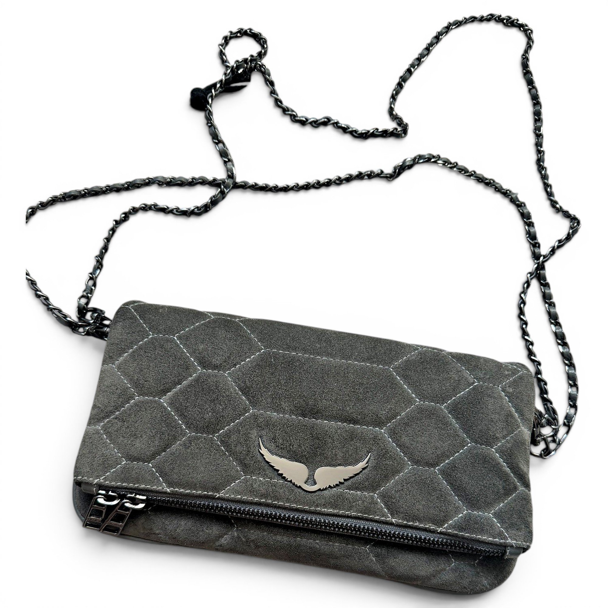 Rock leather crossbody bag