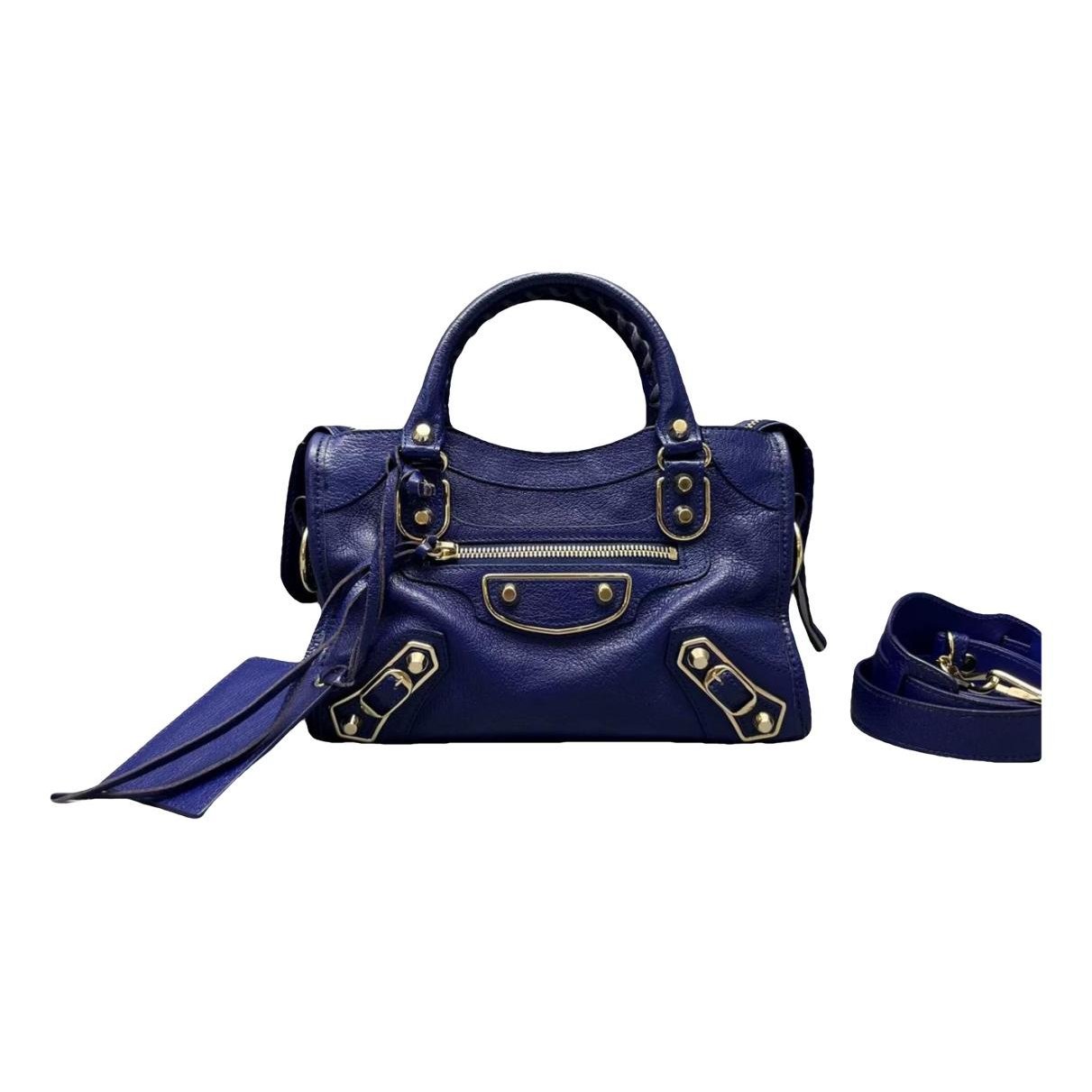 Classic Metalic leather handbag