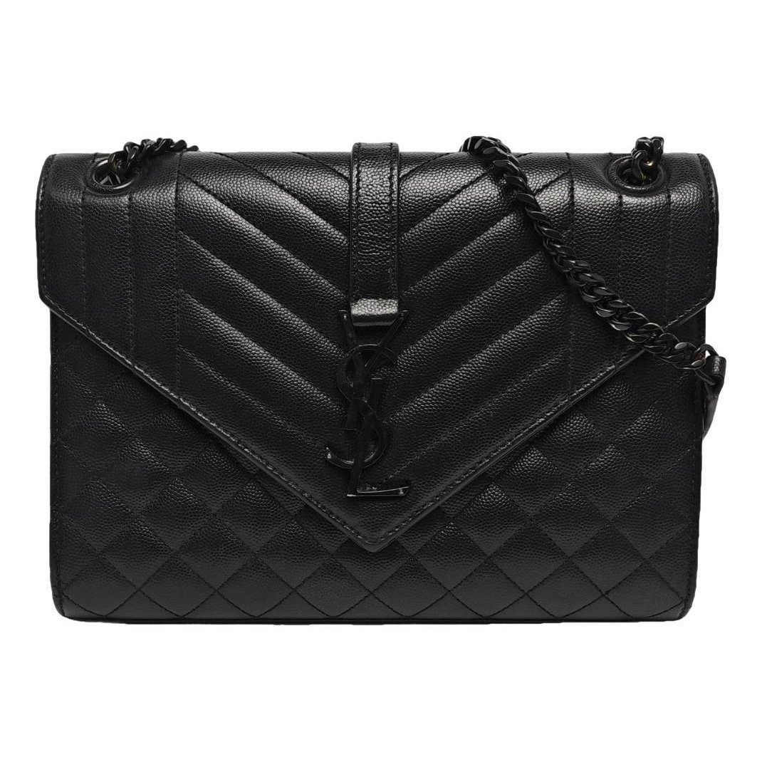 Envelope leather crossbody bag