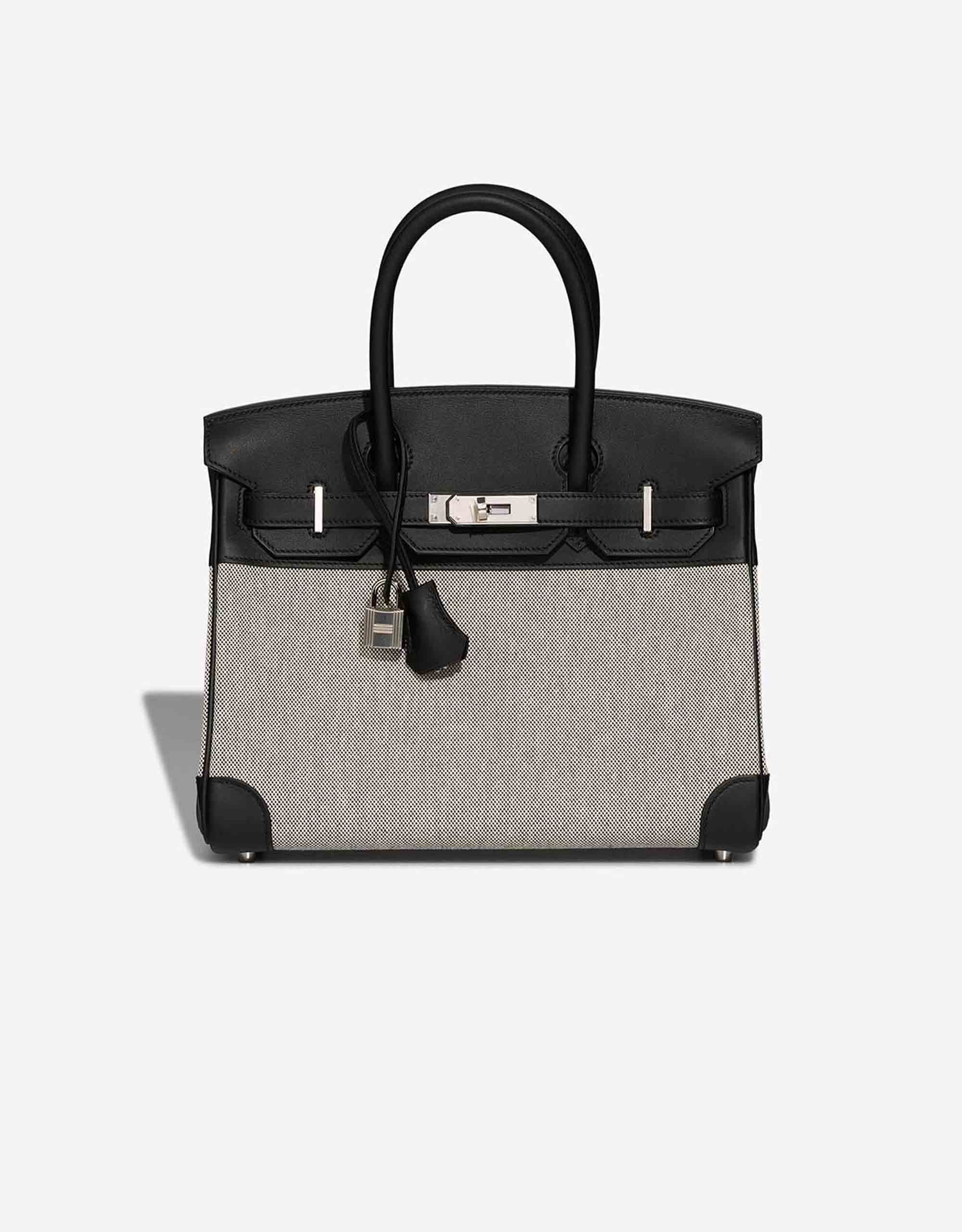 
		Birkin 30 Toile / Swift Black / Écru    