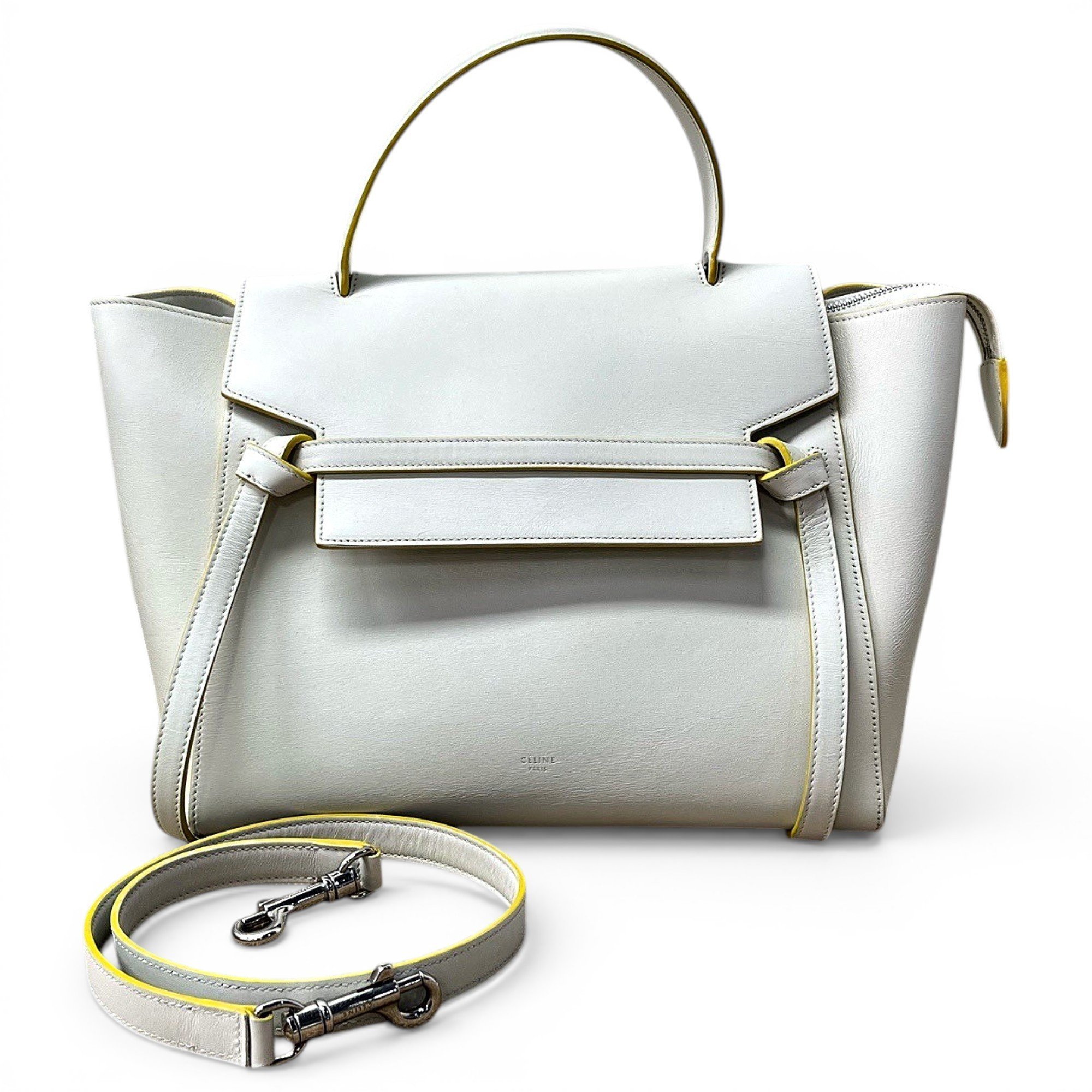 Belt leather handbag
