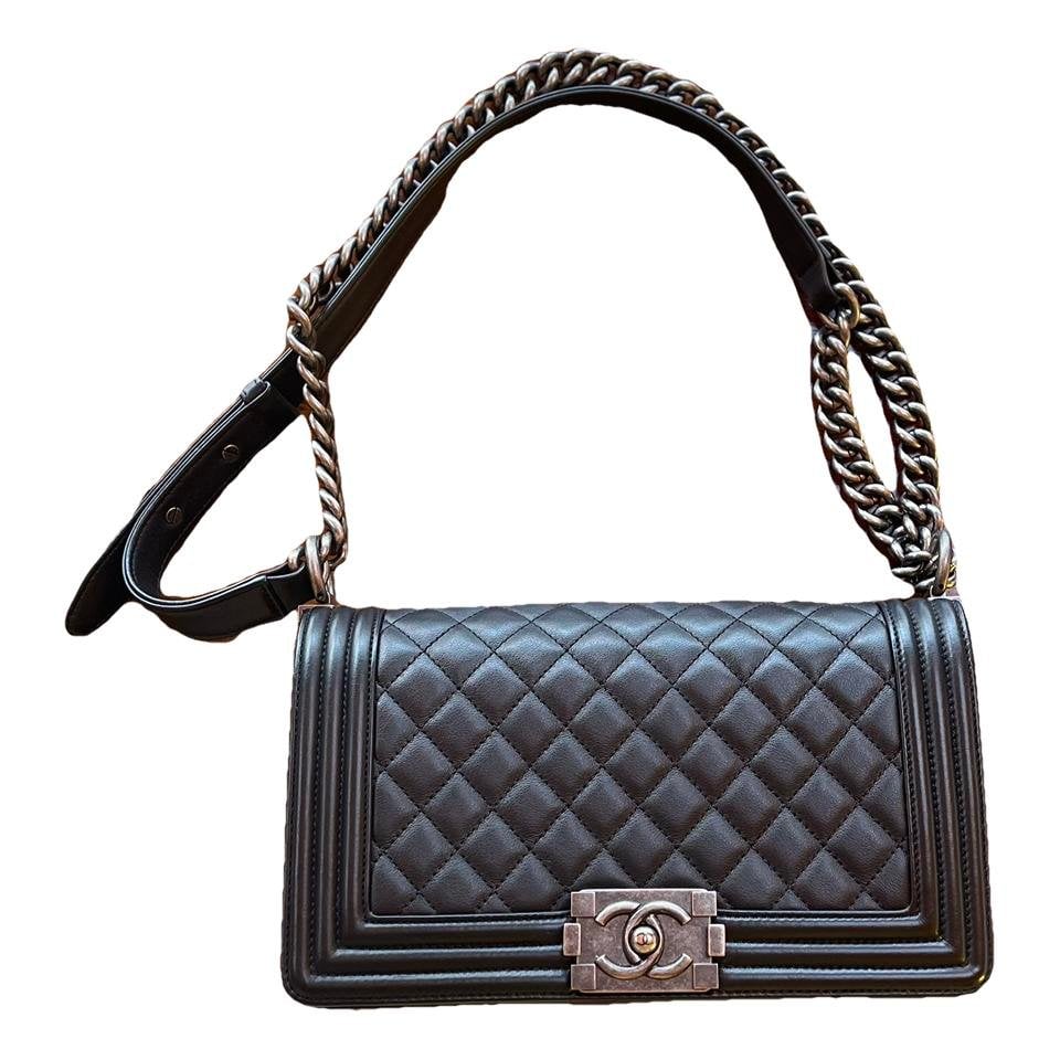 Boy leather crossbody bag