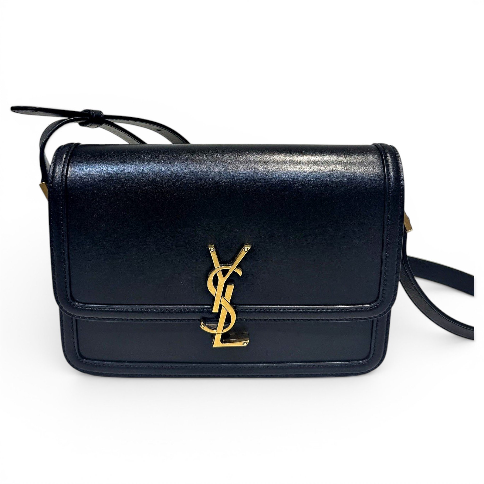 Solférino leather handbag