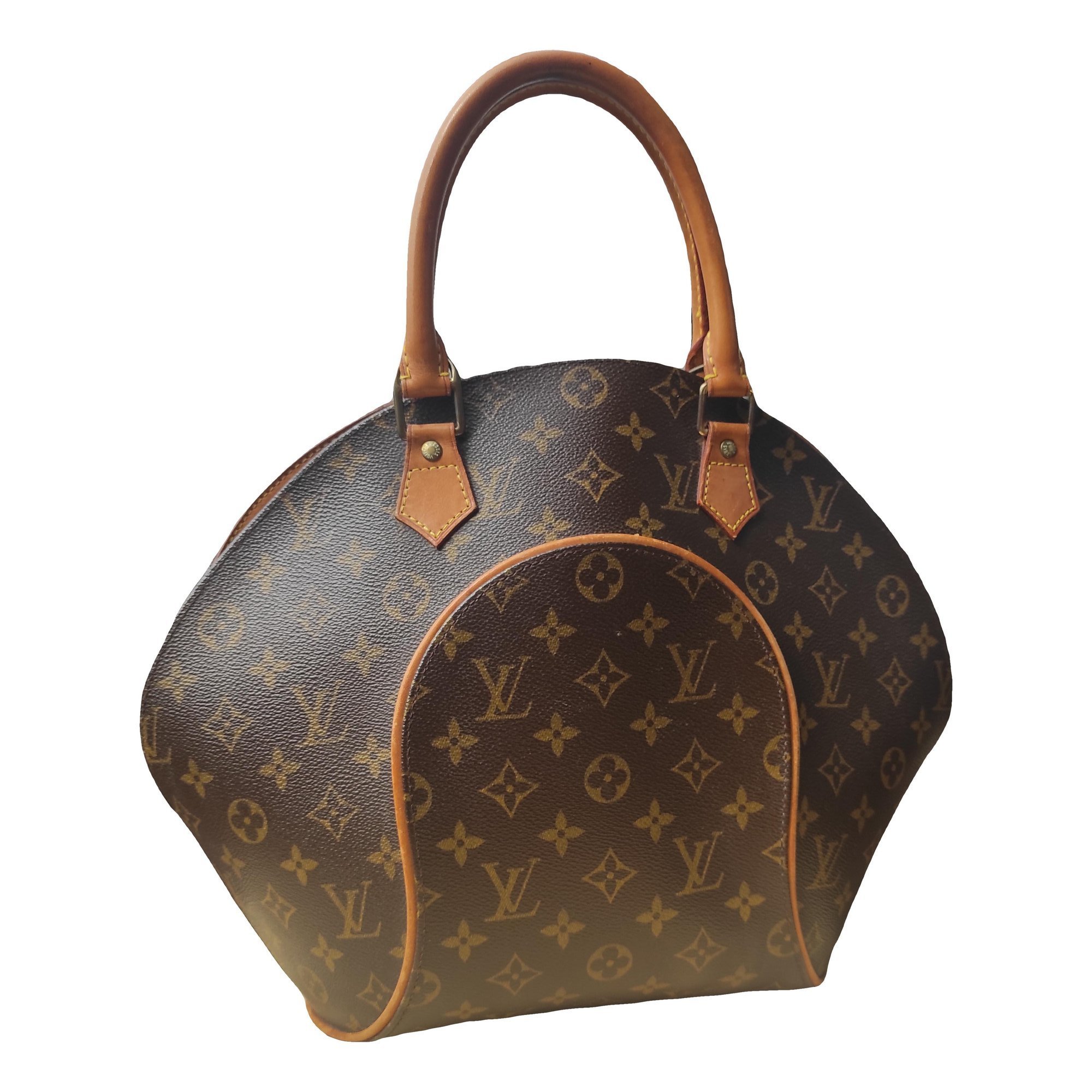 Ellipse leather handbag