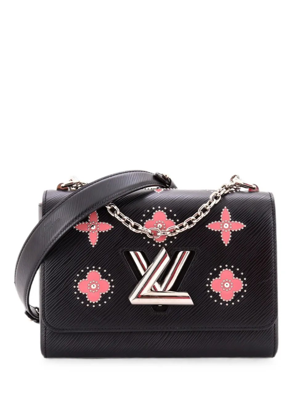 Twist Handbag Studded Epi Leather MM crossbody bag