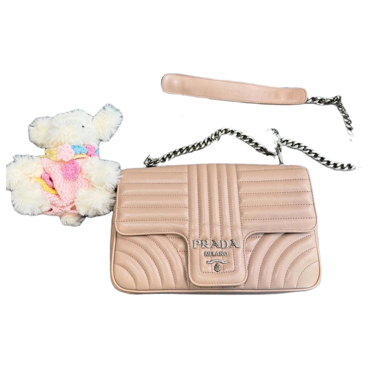 Diagramme leather crossbody bag