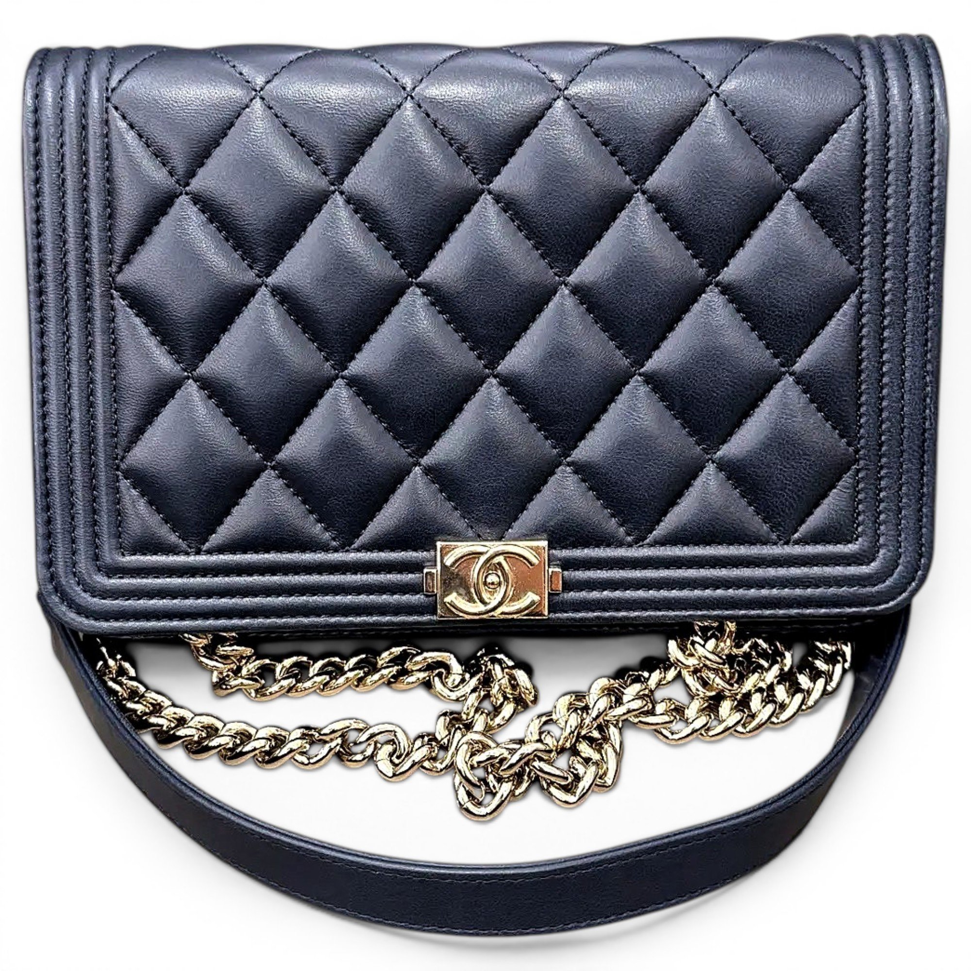 Boy leather crossbody bag