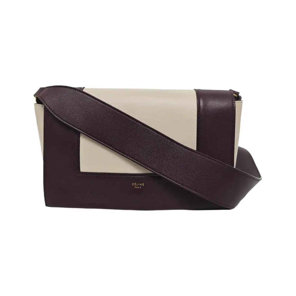 Frame leather crossbody bag