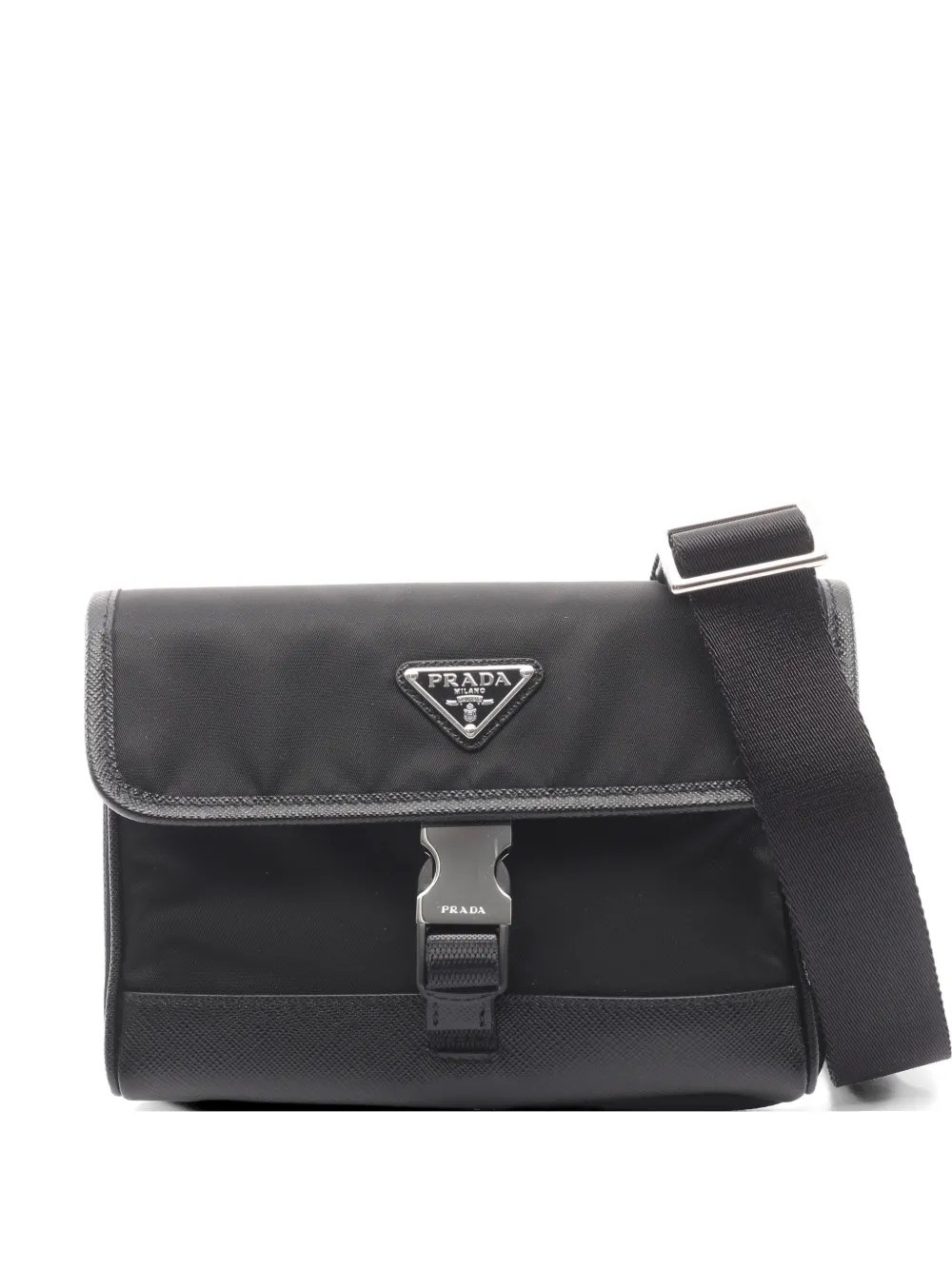 Re-Nylon tessuto saffiano shoulder bag