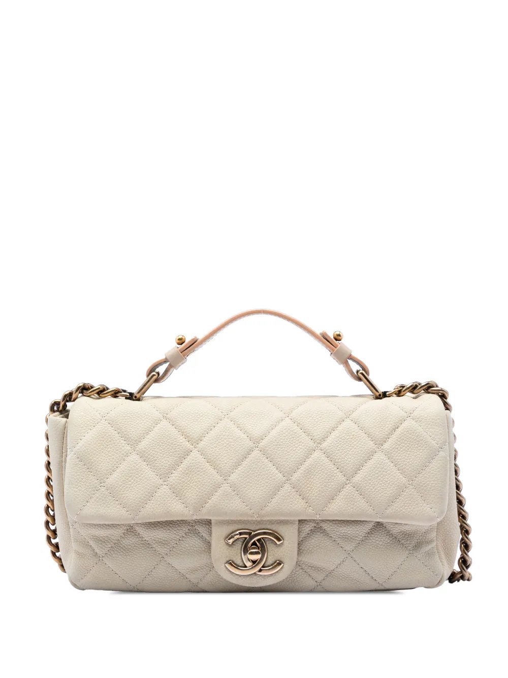 2012-2013 Medium CC Quilted Caviar Chic Flap satchel