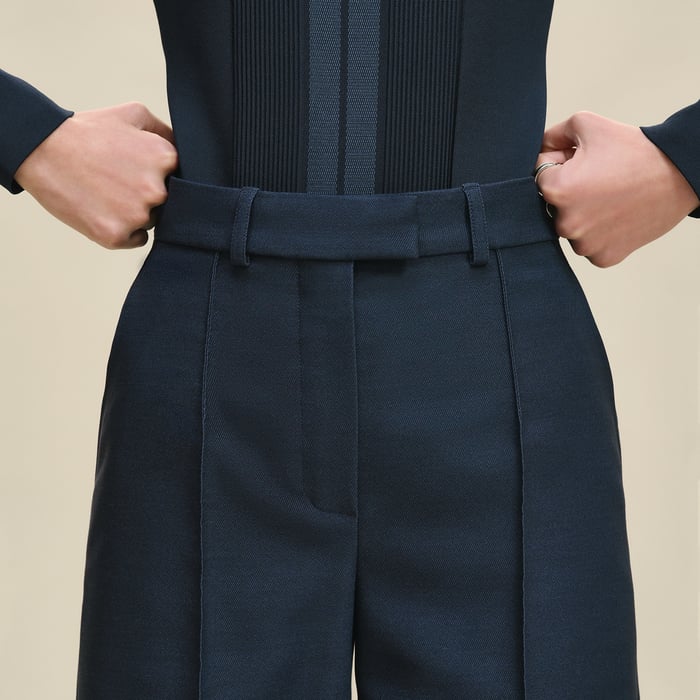 Bleu Céleste High-waisted Shorts