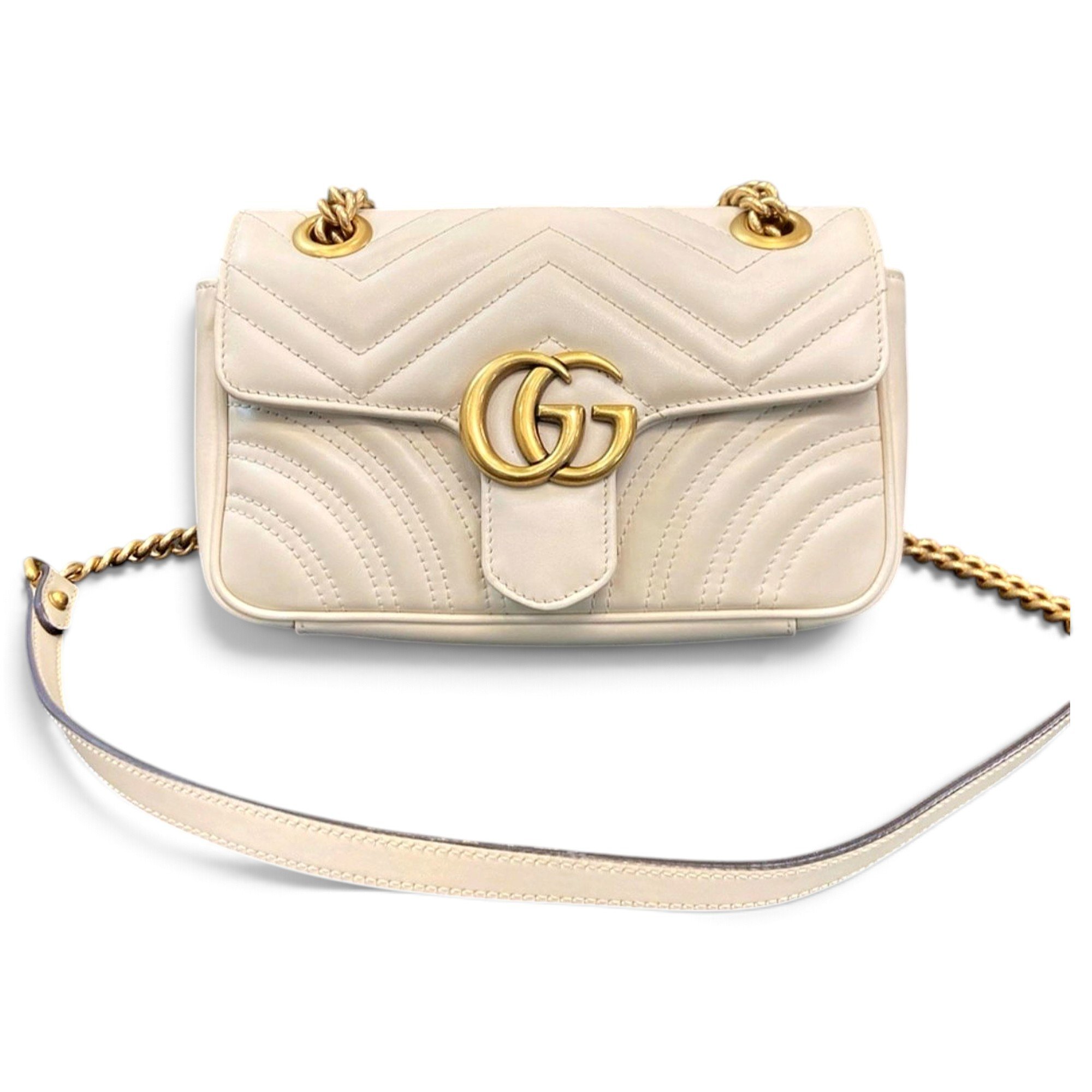 GG Marmont Flap leather handbag