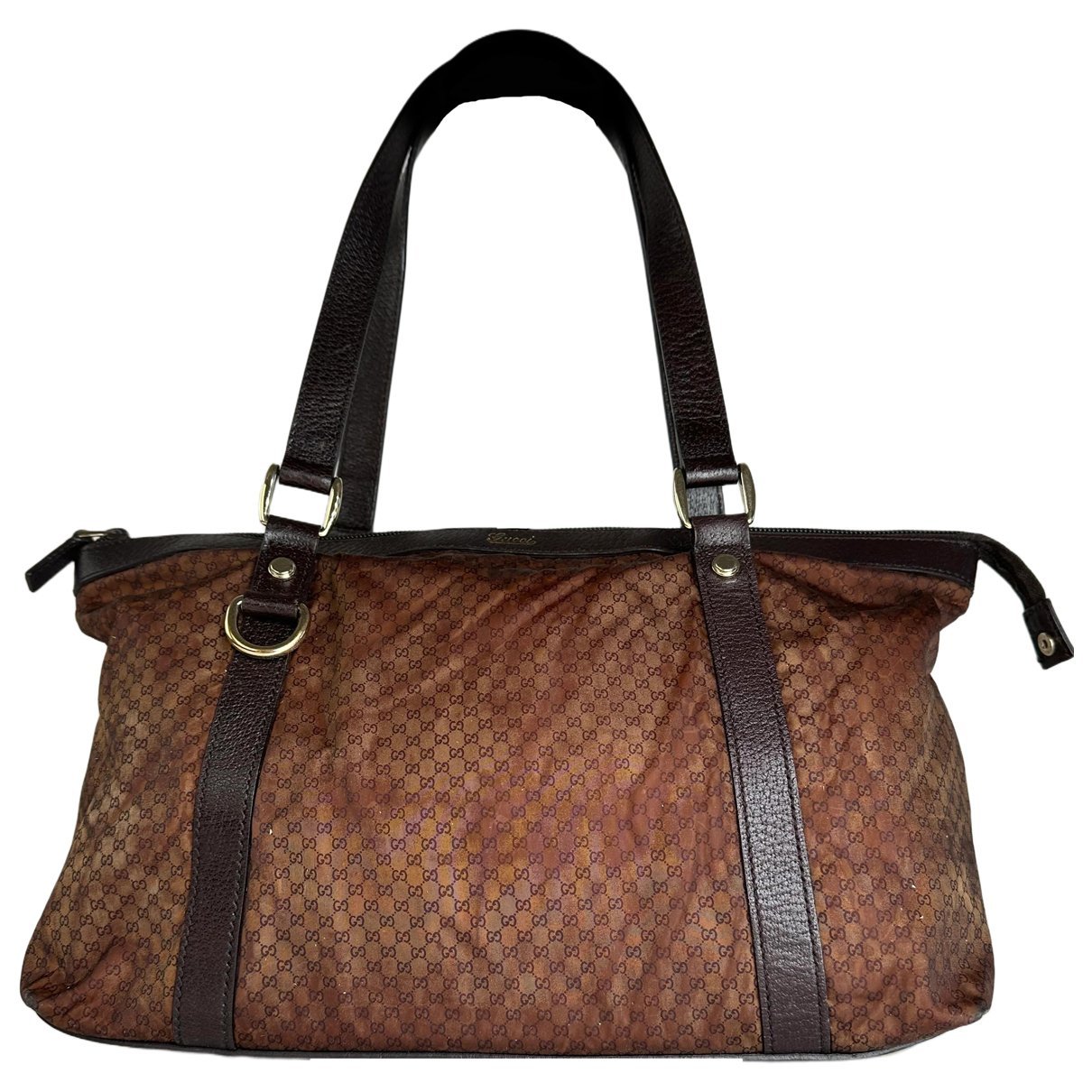 Boston leather handbag