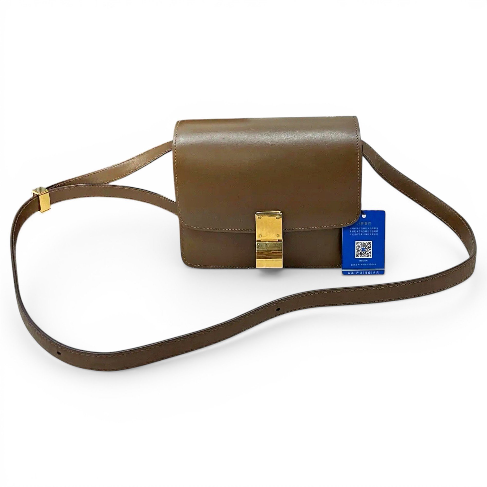 Classic leather crossbody bag