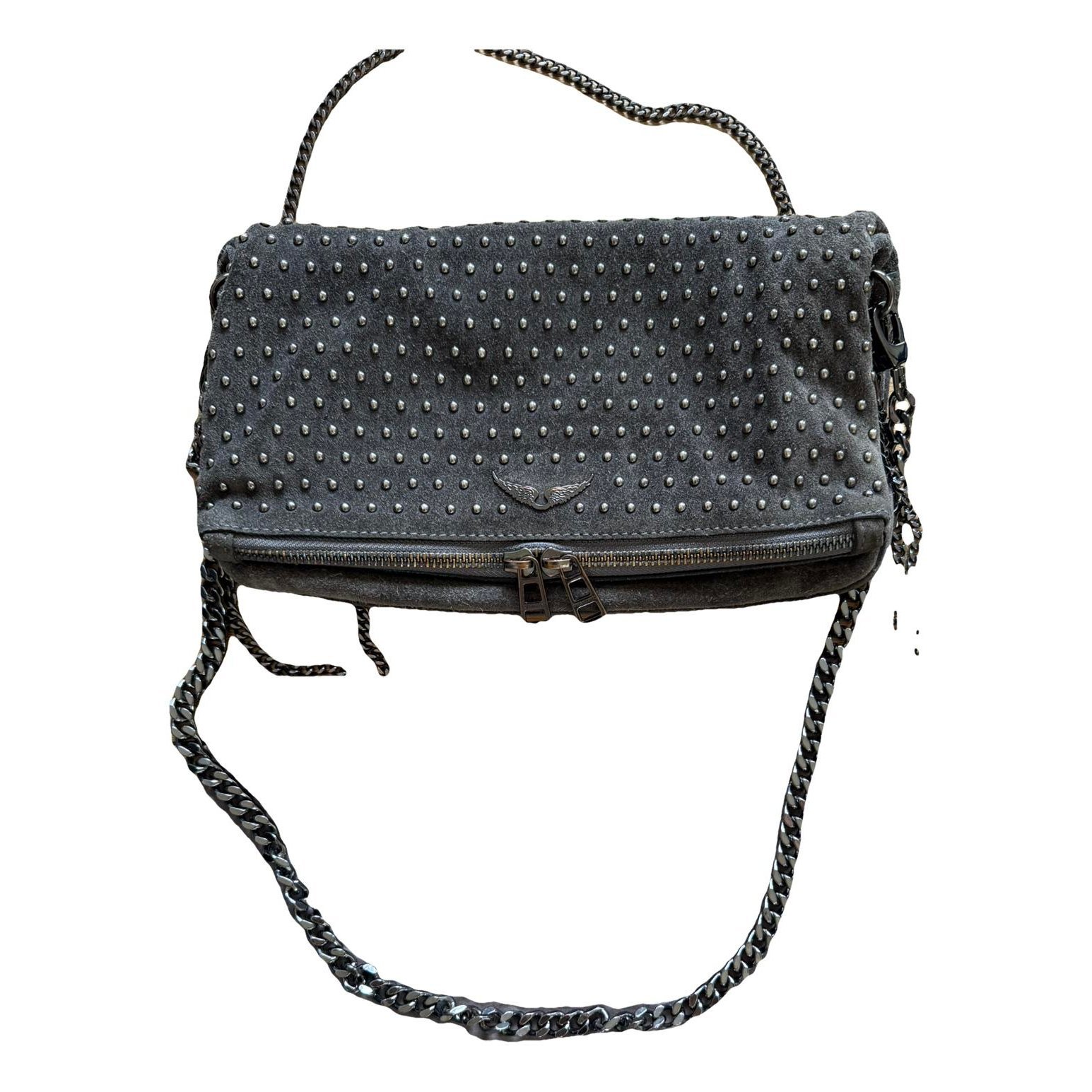 Rock leather crossbody bag