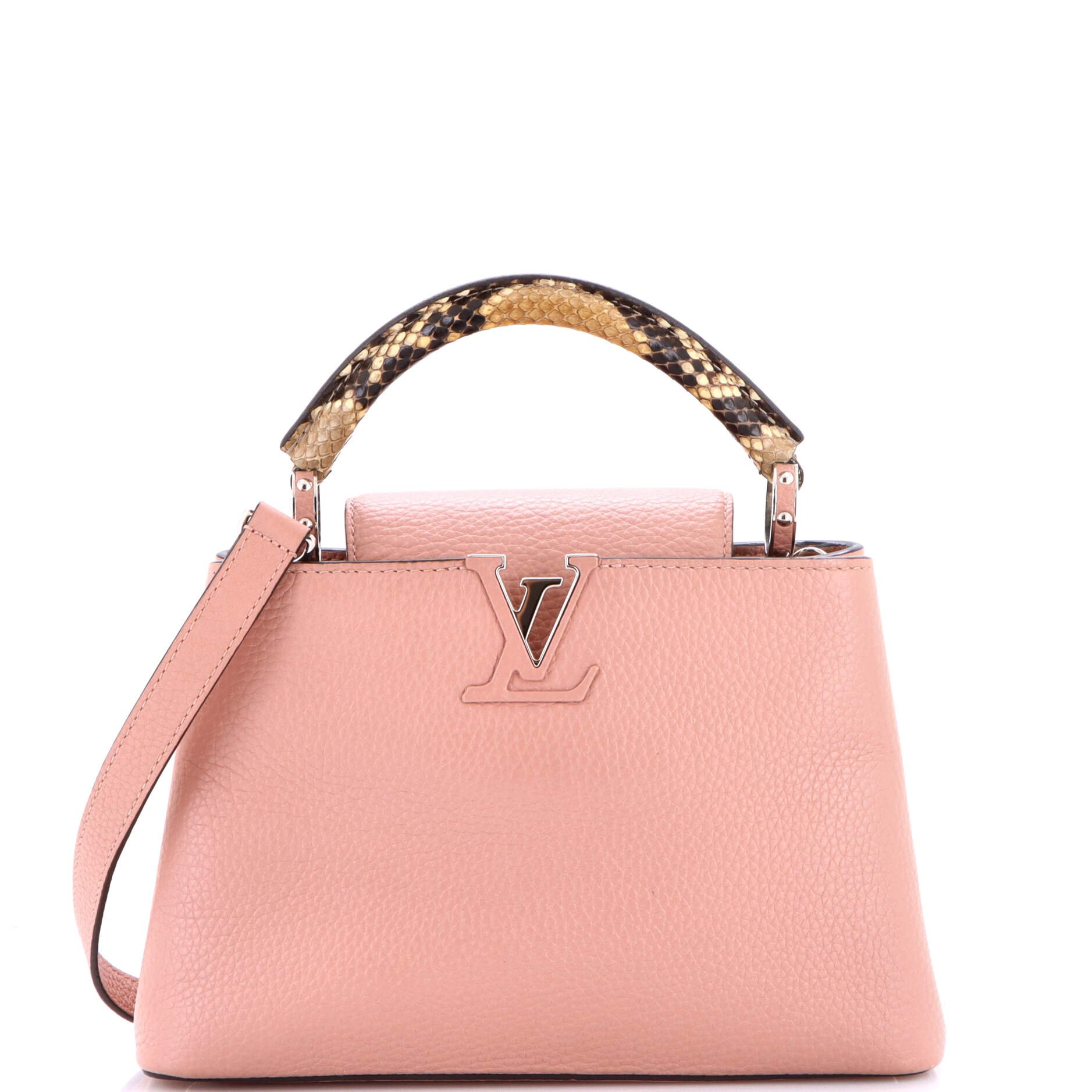 Capucines Bag Leather with Python BB