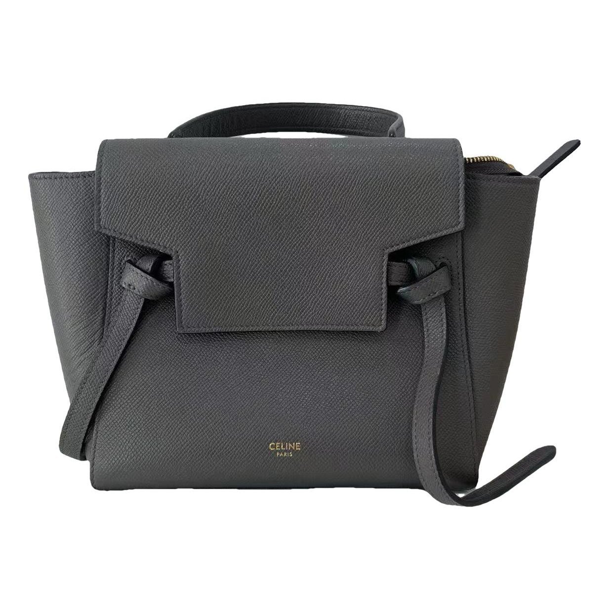 Belt leather handbag