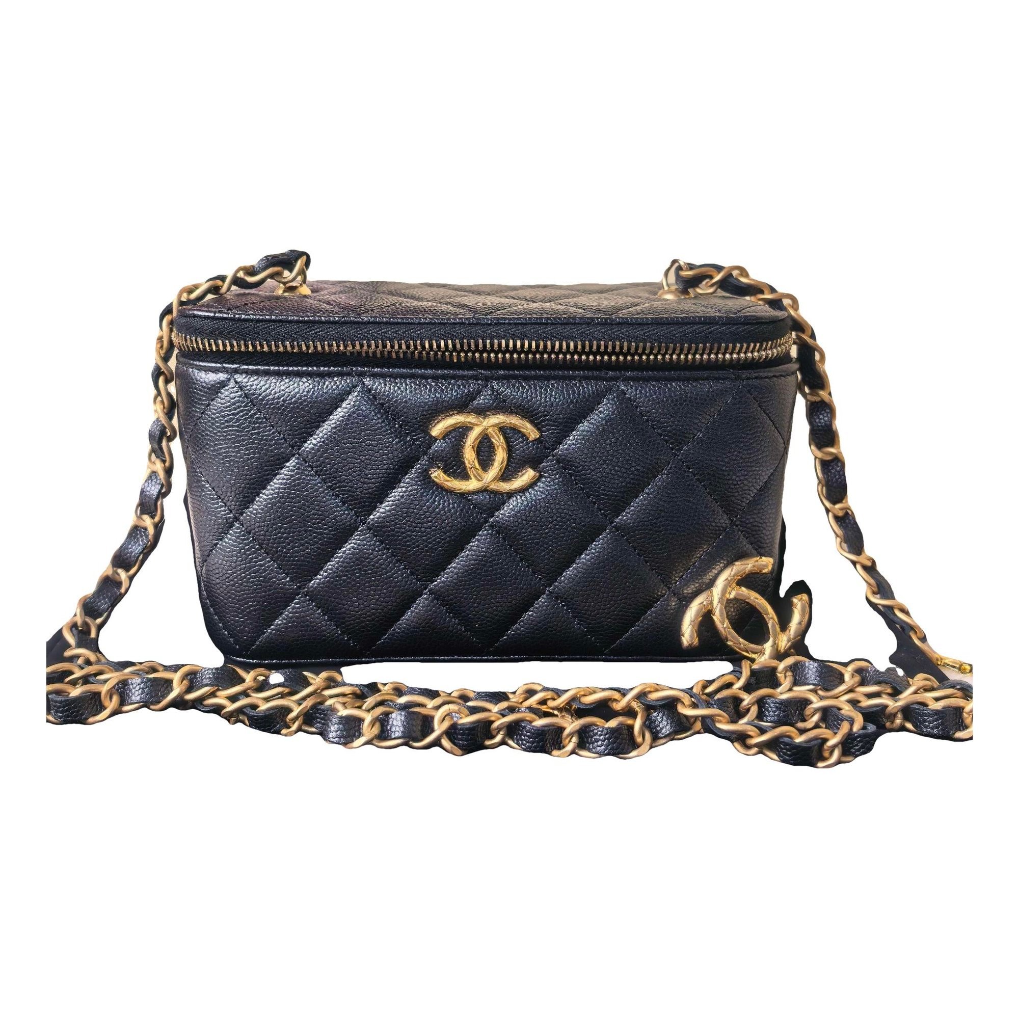 Trendy CC Vanity leather handbag