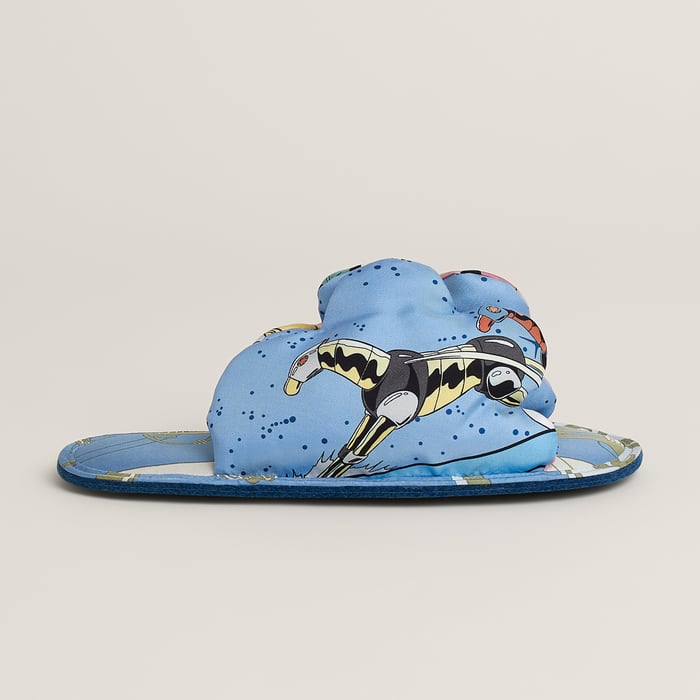 Random Silk Slippers