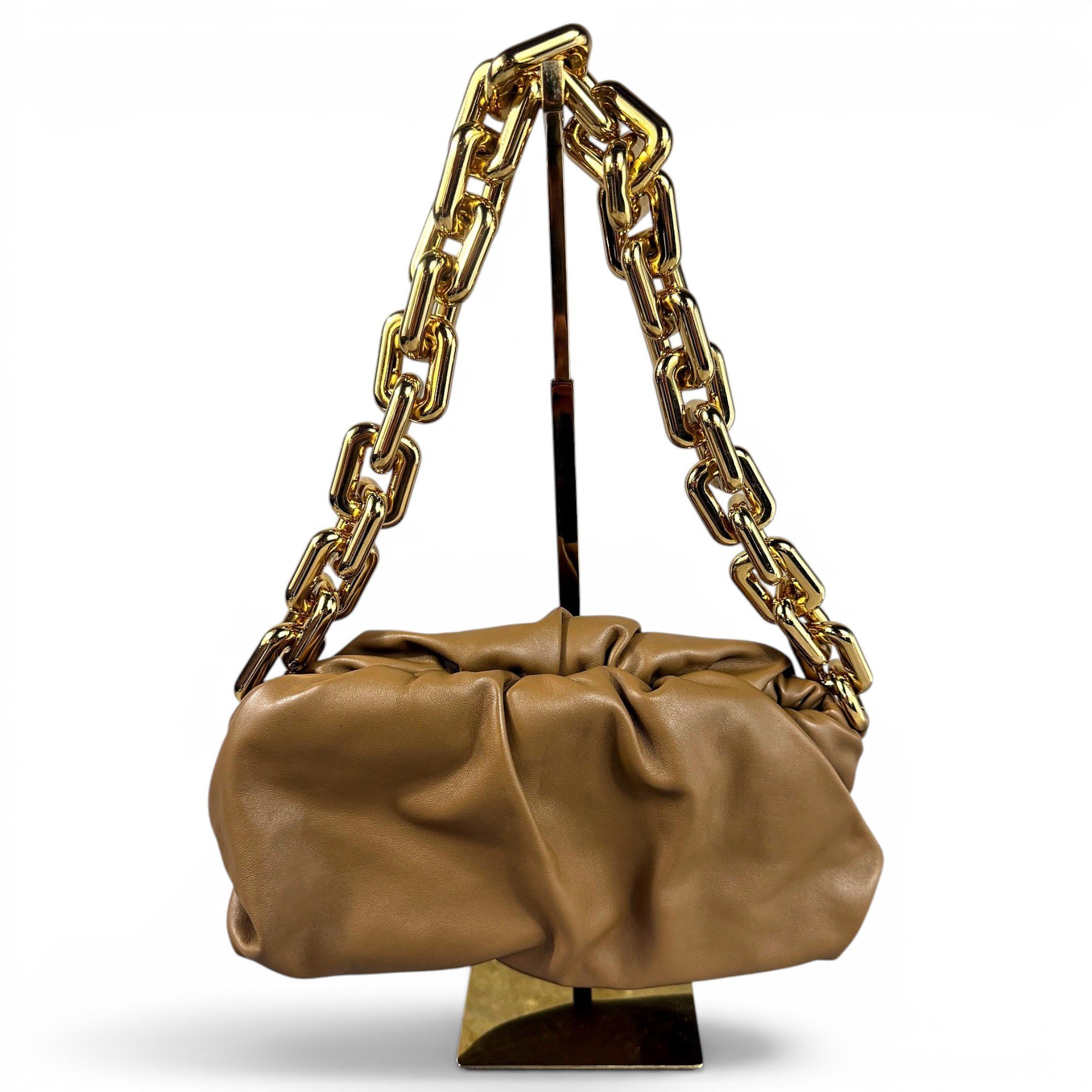 Chain Pouch leather handbag