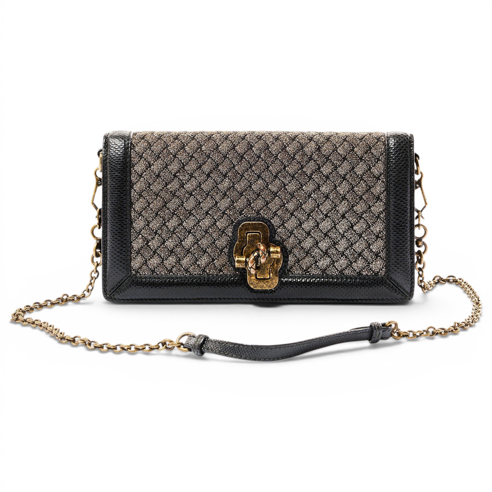 Pochette Knot leather handbag