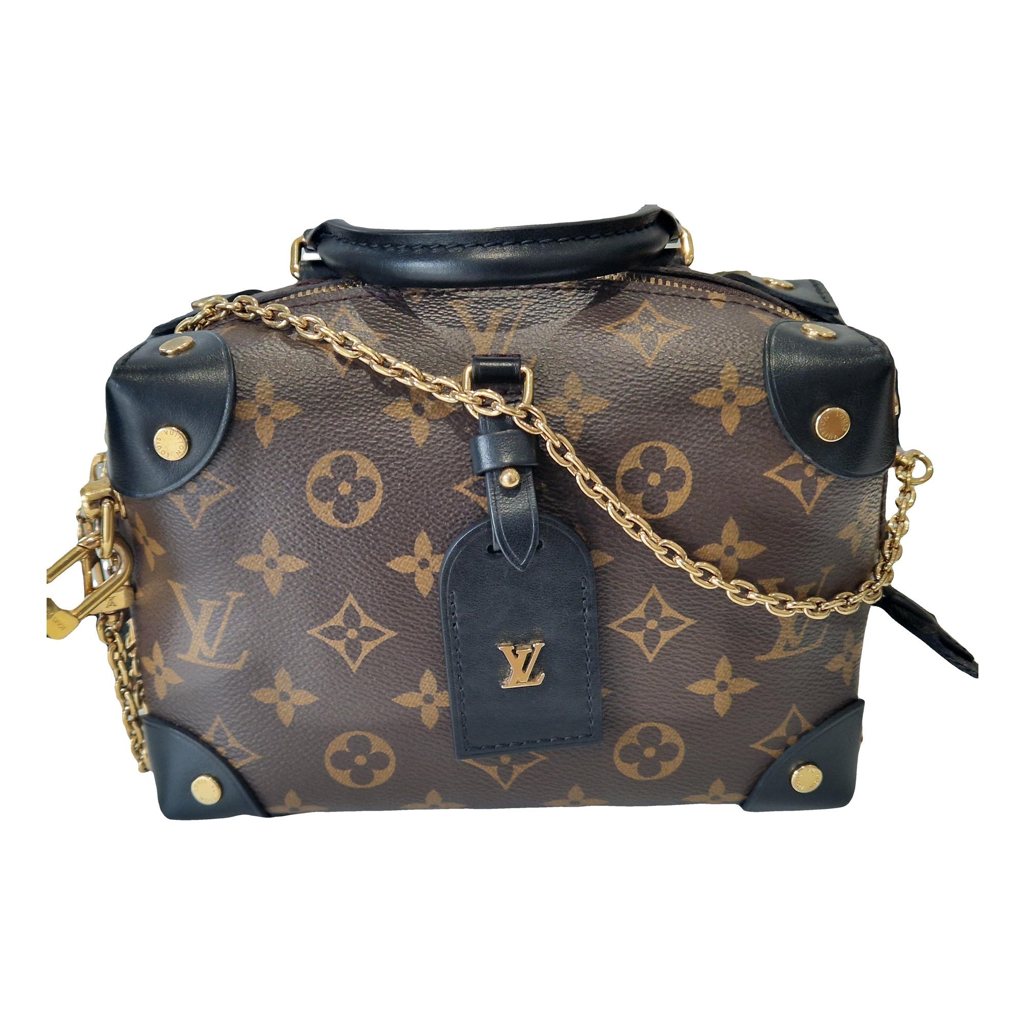 Petite Malle Souple leather handbag