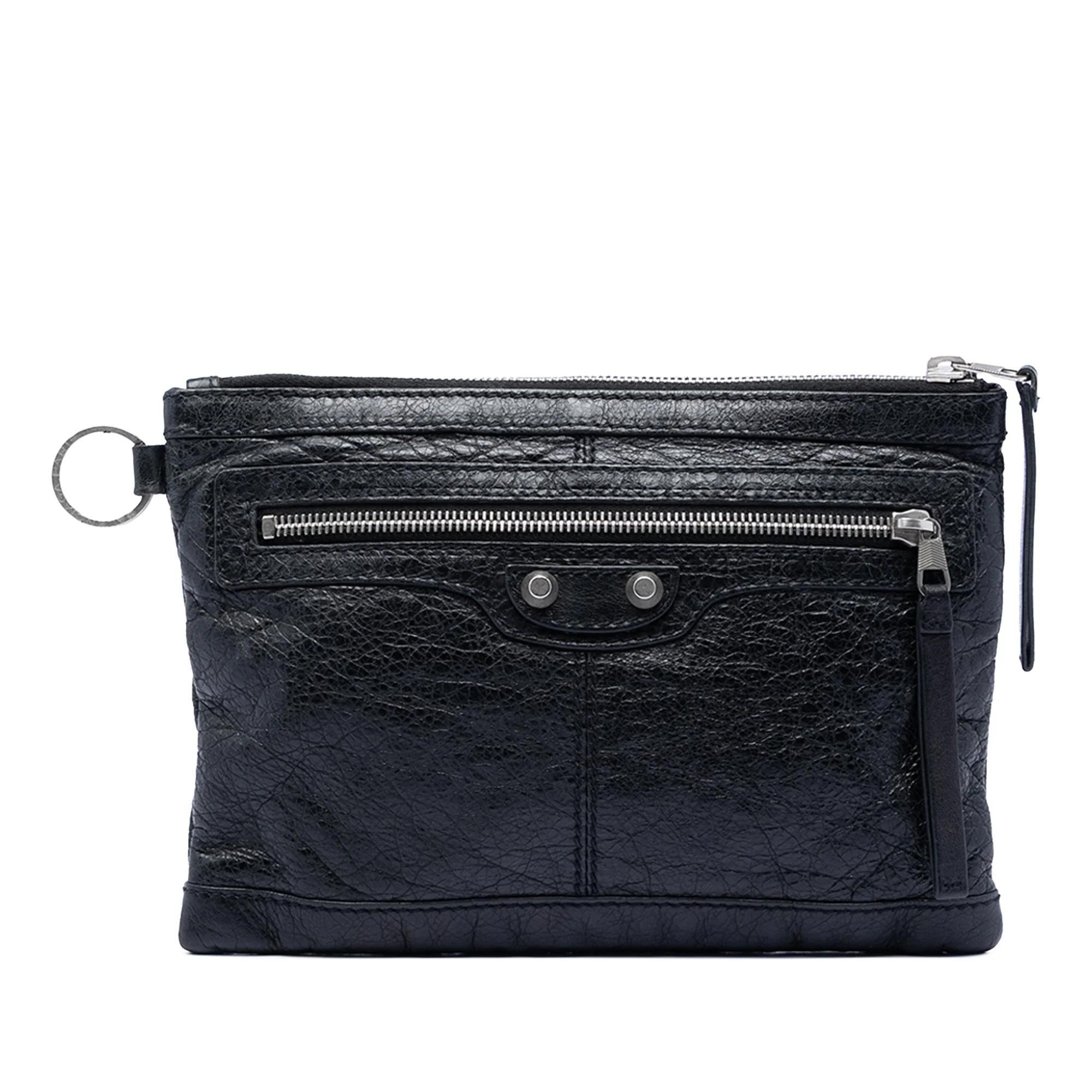 Classic Metalic leather handbag