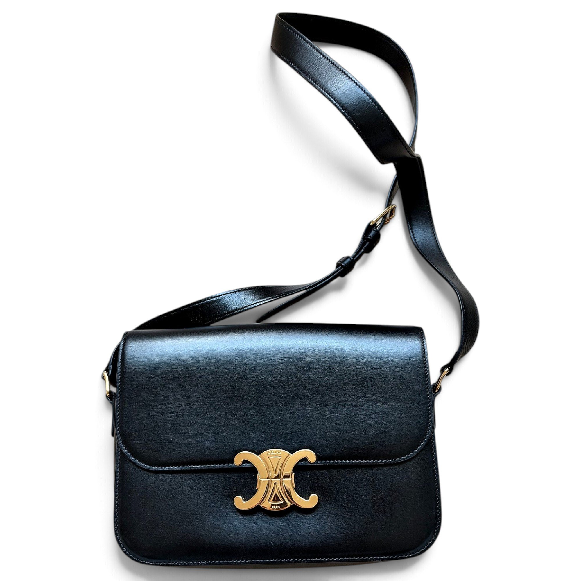 Triomphe leather crossbody bag