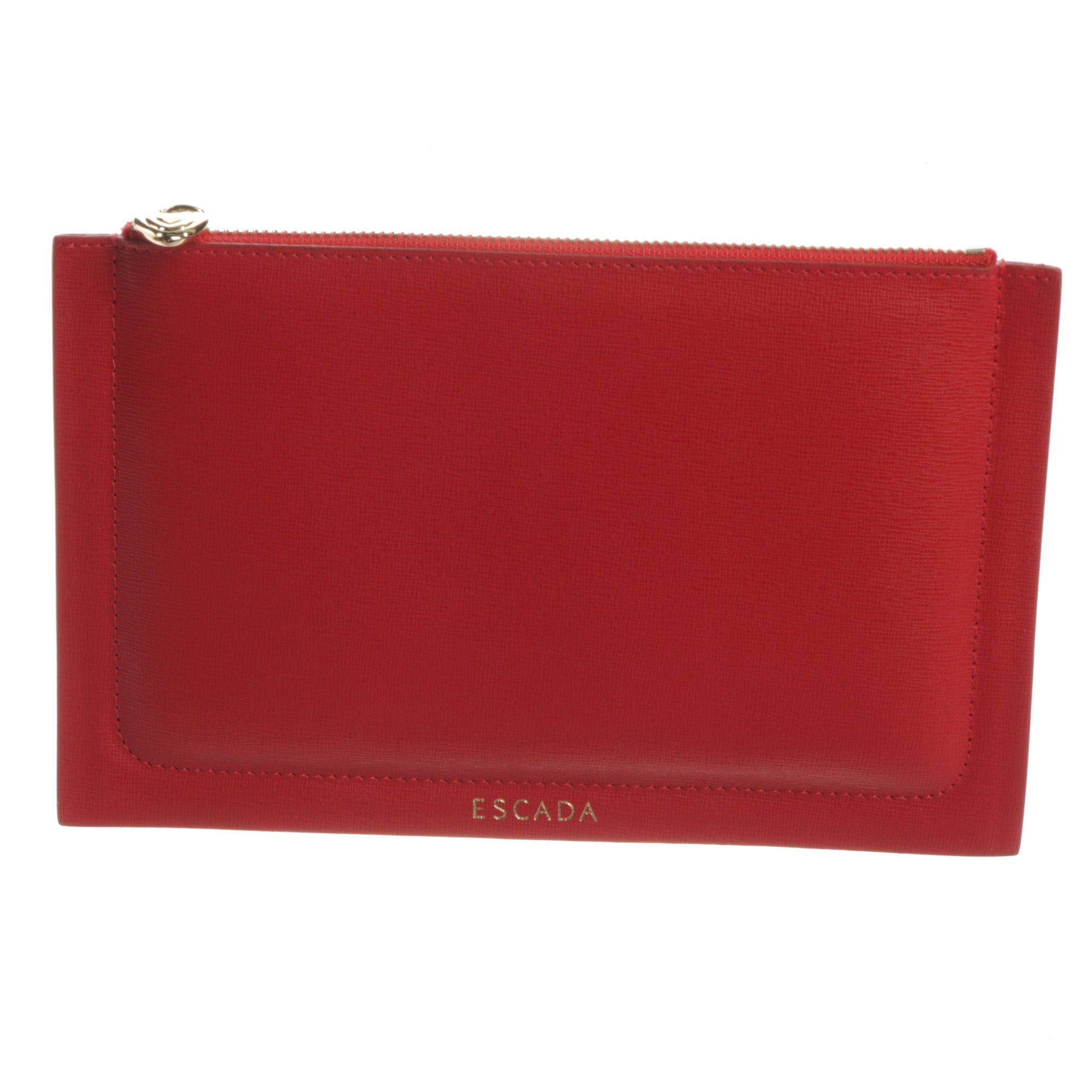 Leather clutch bag