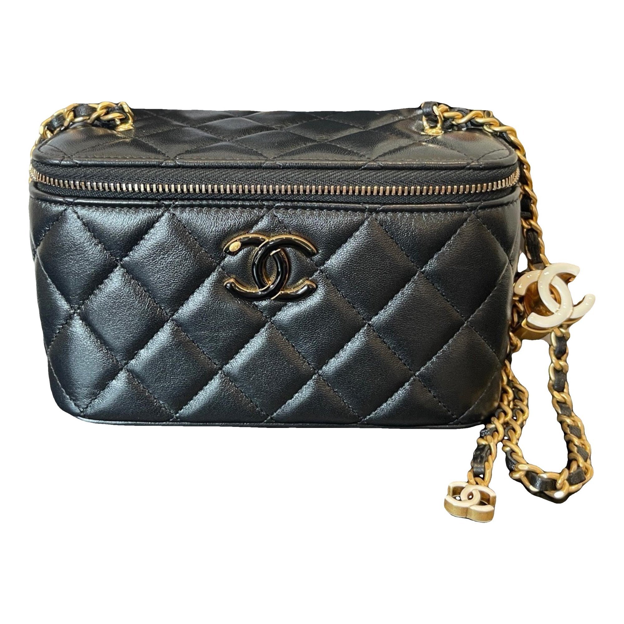 Trendy CC Vanity leather handbag