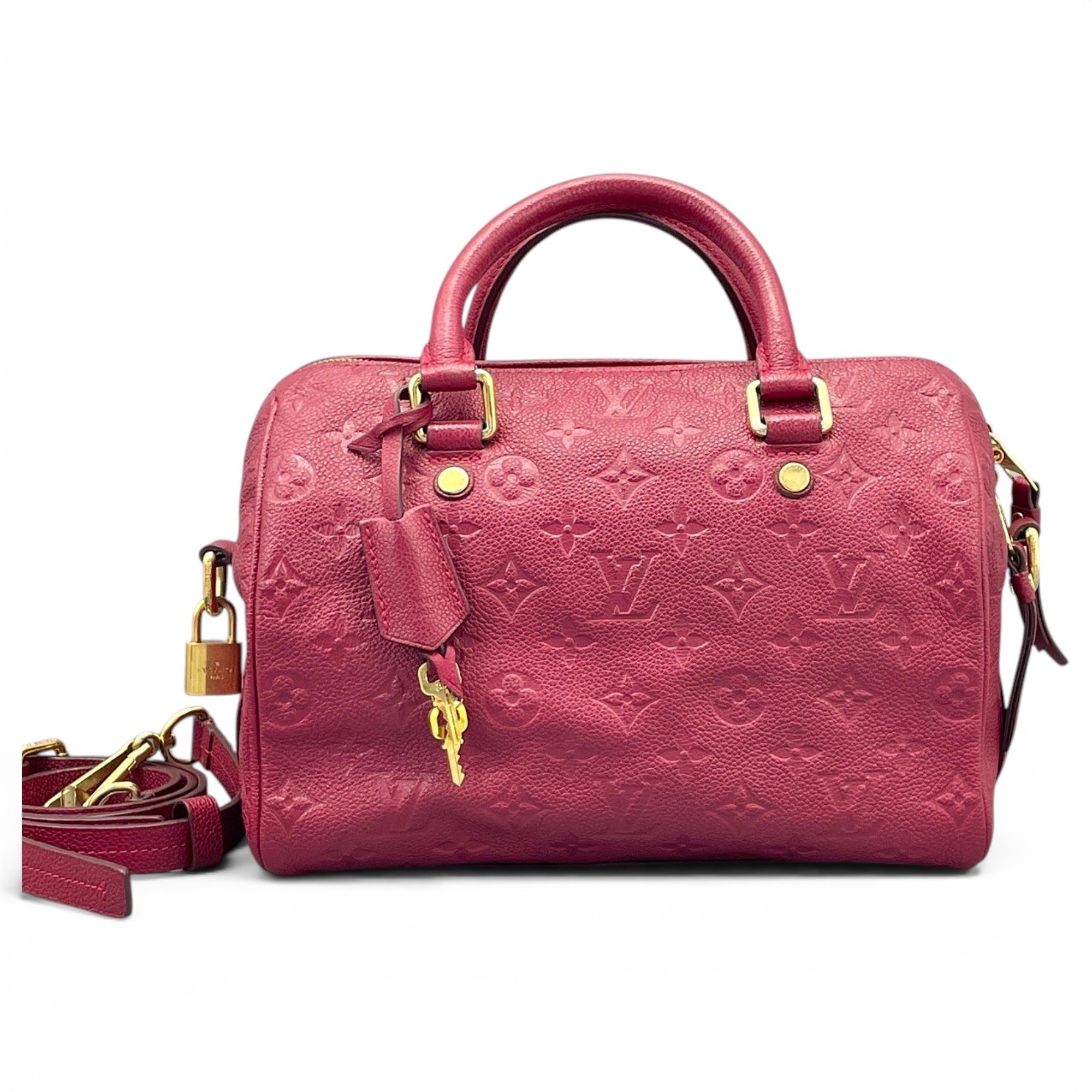 Speedy leather handbag