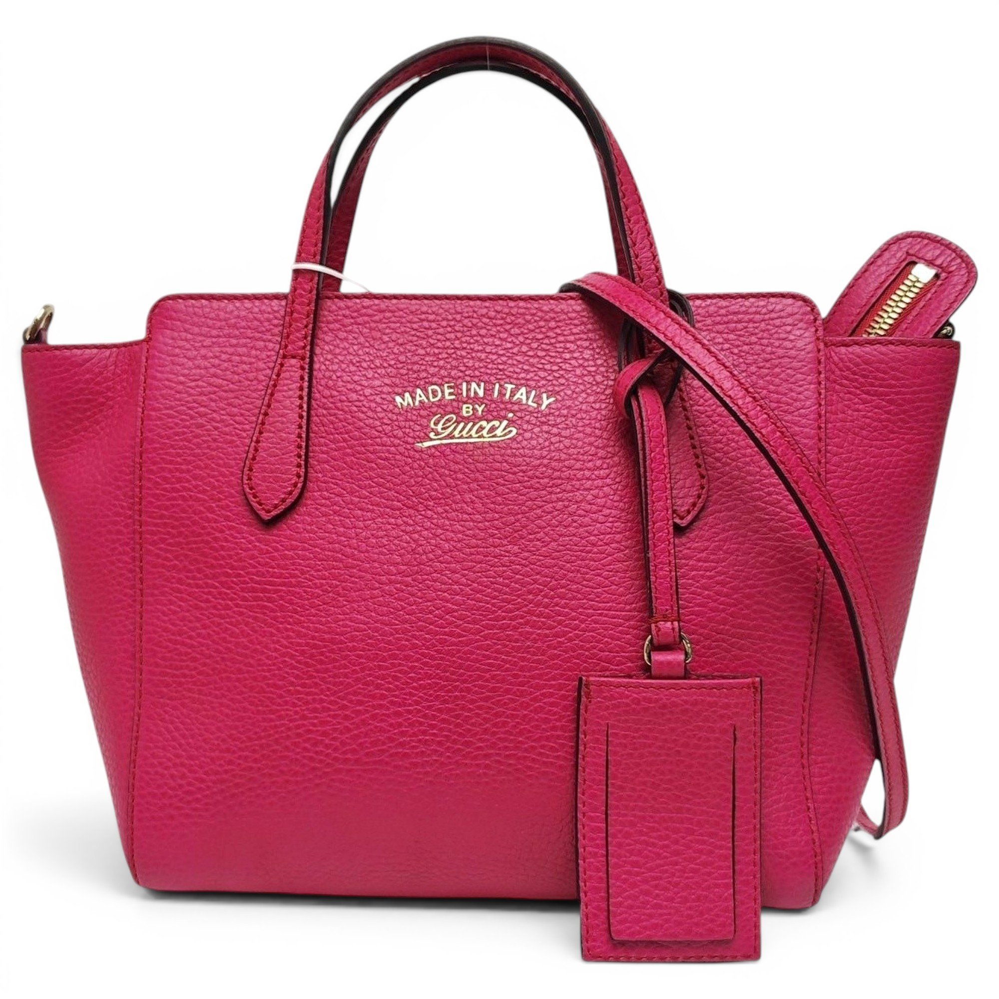 Swing leather handbag