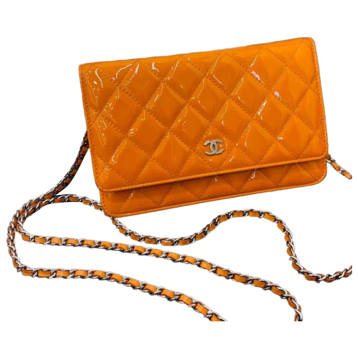 Wallet On Chain Timeless/Classique patent leather crossbody bag