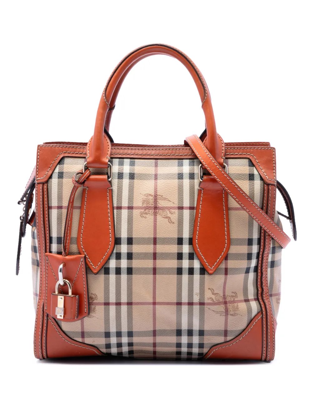 2000-2017 Small Haymarket Check Coated Canvas Honeywood Tote satchel