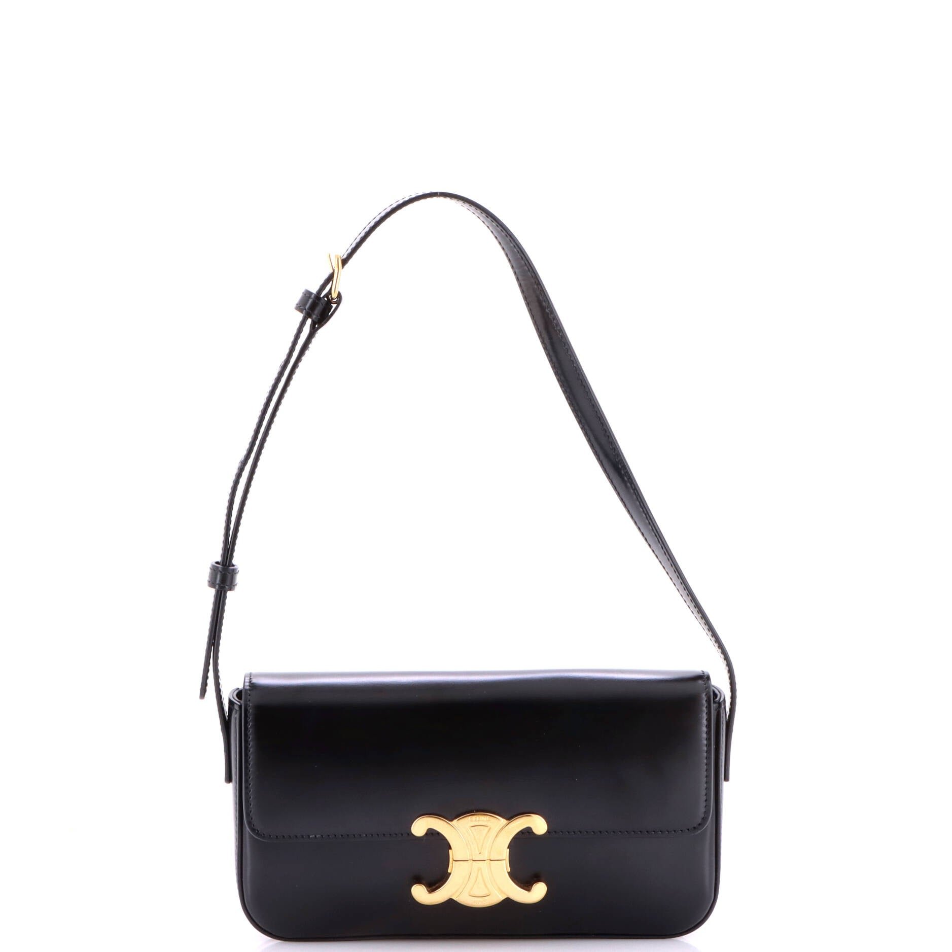 Triomphe East-West Shoulder Bag Smooth Calfskin