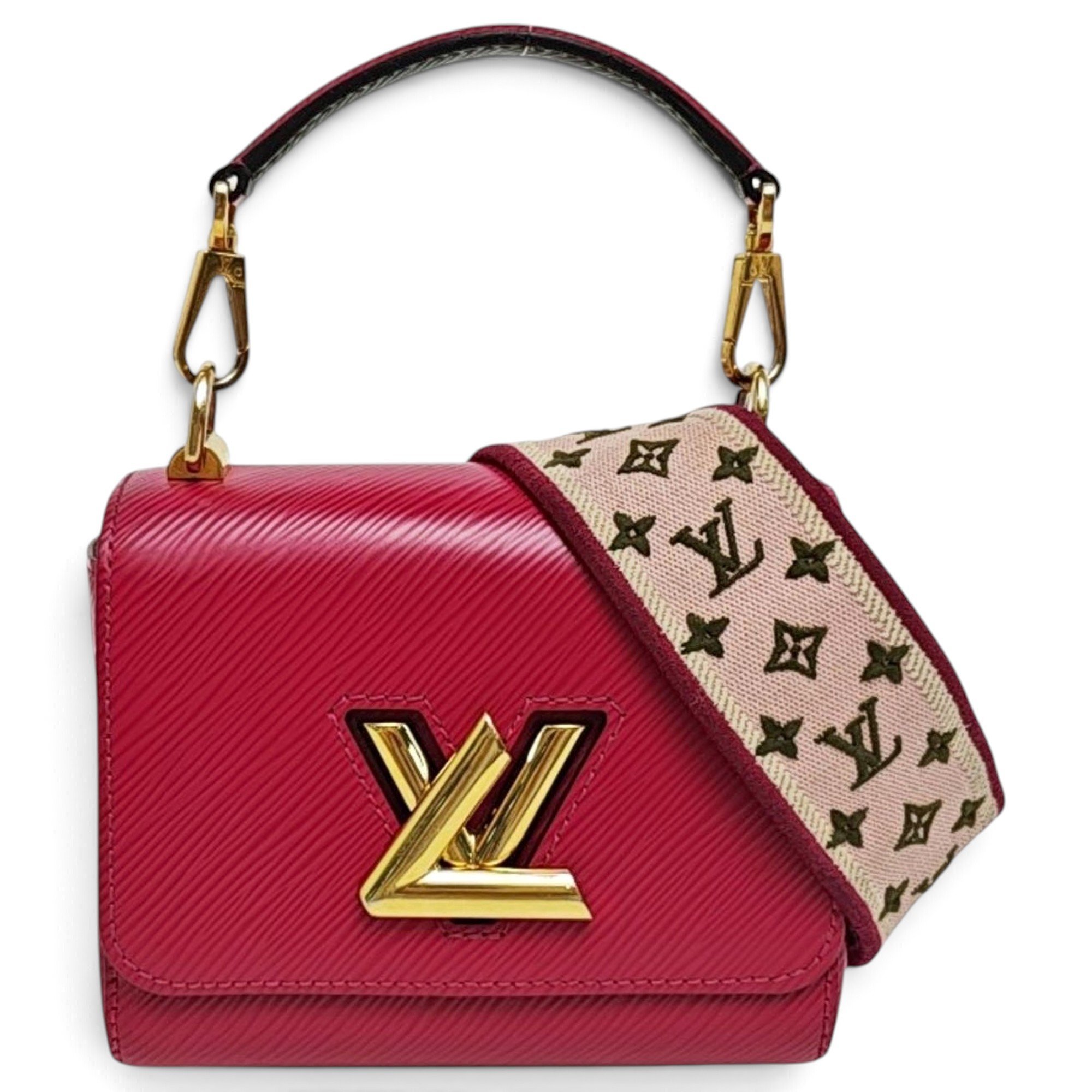 Twist leather crossbody bag
