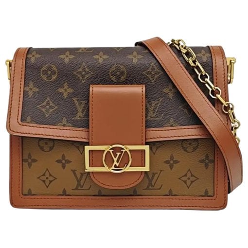 Dauphine leather crossbody bag