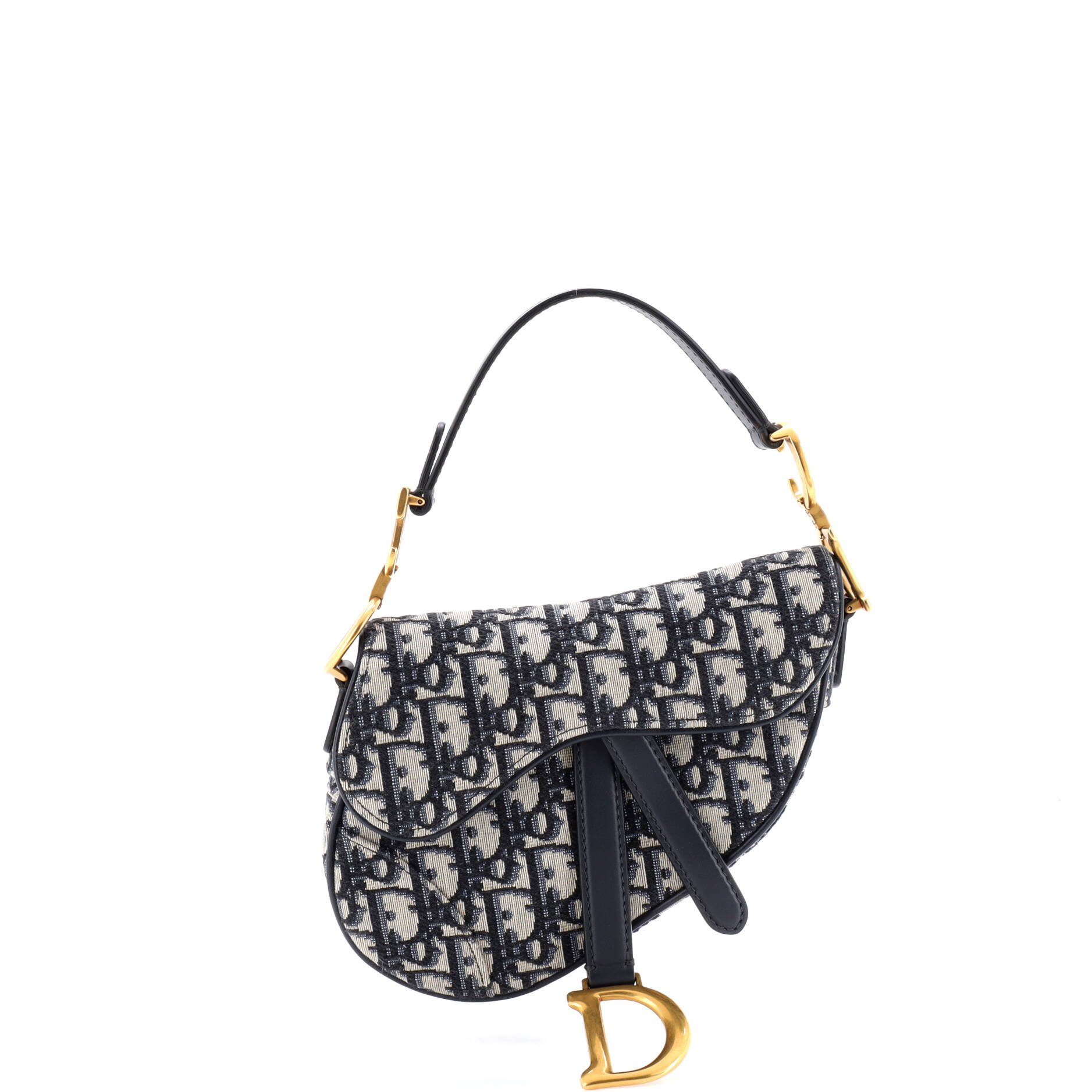 Dior Saddle Handbag Oblique Canvas Mini