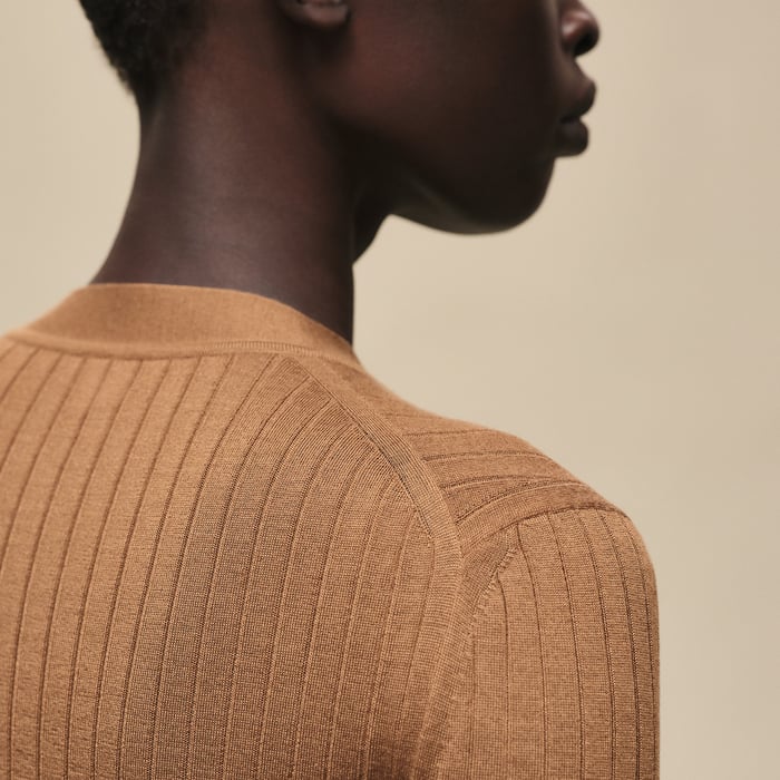 Brun Mahogany Long-sleeve Cardigan