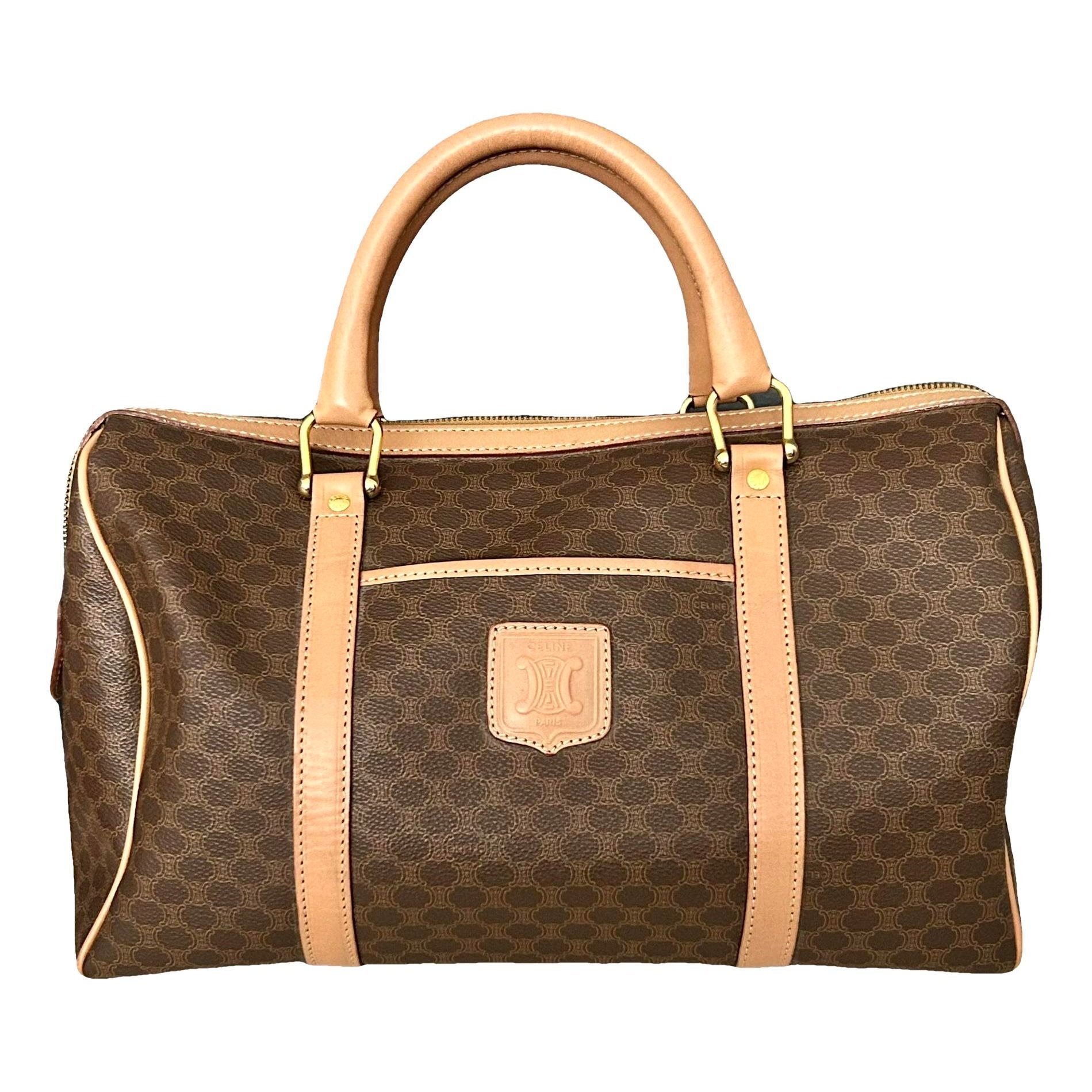 Leather bowling bag