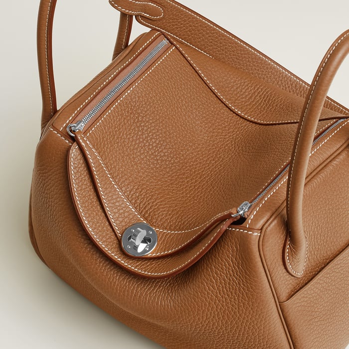 Gold Lindy 26 Bag